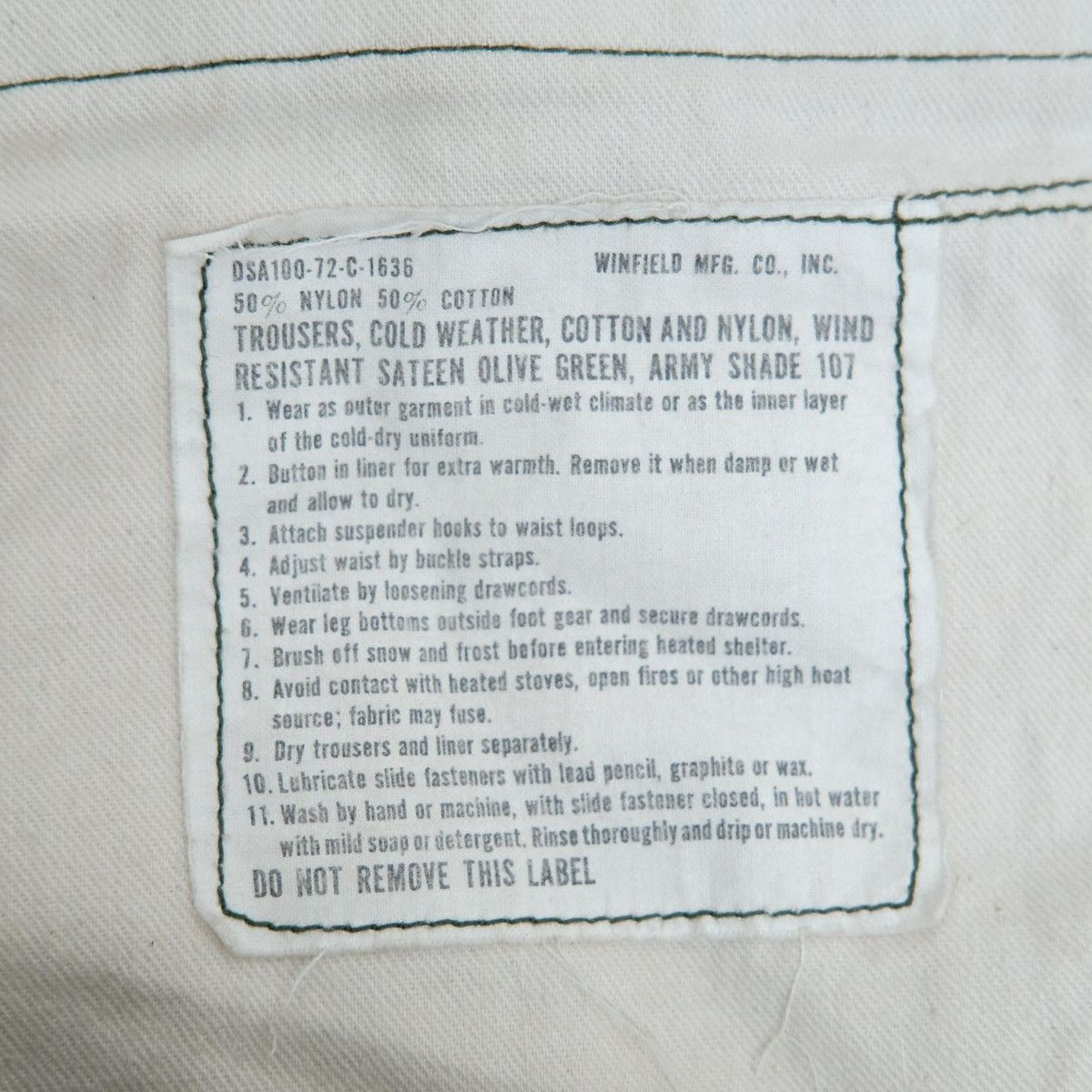 Vintage Vintage 70s Army Shade 107 Cargo Pants Tactical Winfield Mfg Size US 30 / EU 46 - 7 Thumbnail