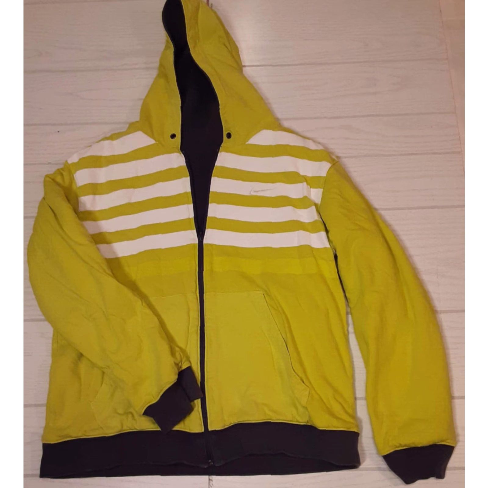 Nike Pre-Owned Nike Reversable Hooded Jacket L Dark Green&Lime Green Men Hooded Outdoor Running & Jogging Size US L / EU 52-54 / 3 - 4 Thumbnail