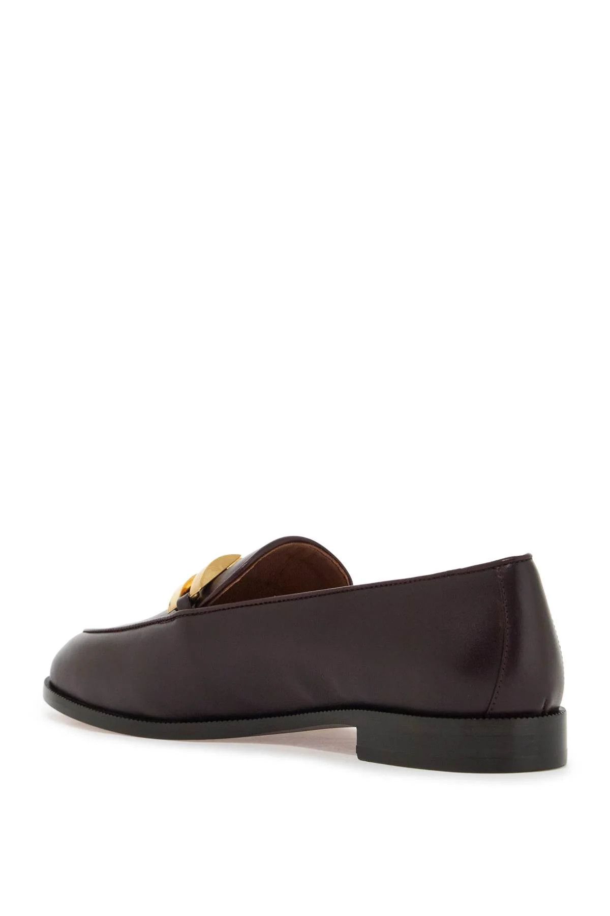 Aquazzura o1s22i1n0125 Brandi Smooth Leather Loafers in Dark Purple Size US 11 / IT 41 - 3 Thumbnail