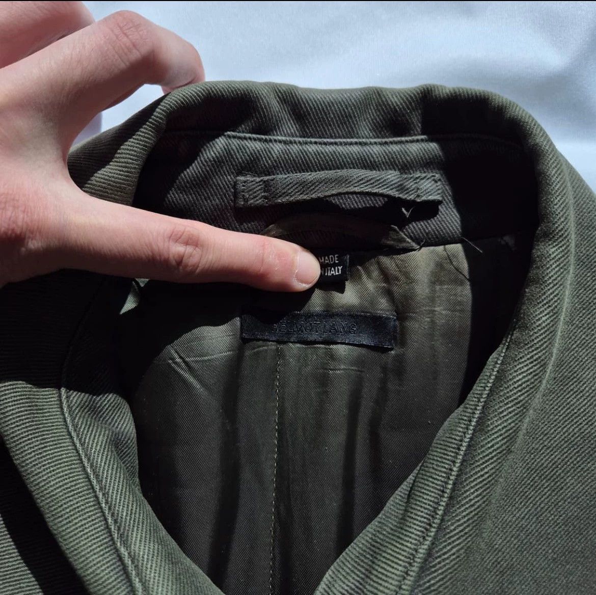 Helmut Lang Helmut Lang 04aw Rare Military Moto Jacket Size US M / EU 48-50 / 2 - 4 Thumbnail