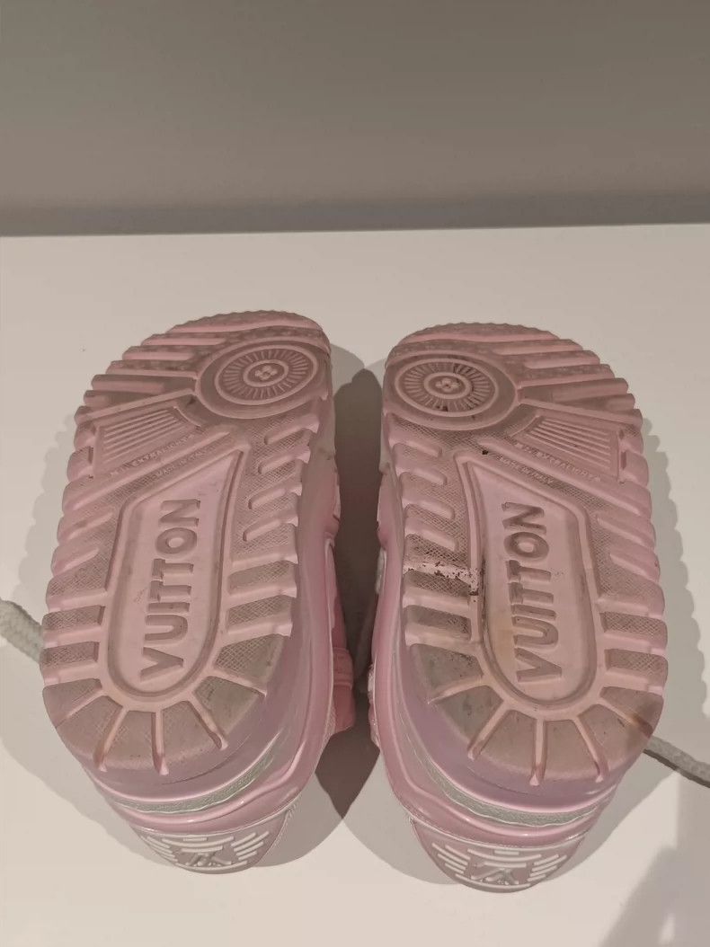 Louis Vuitton Louis Vuitton Trainer Maxi Pink Fat Ding Shoes Size US 5.5 / IT 35.5 - 5 Thumbnail