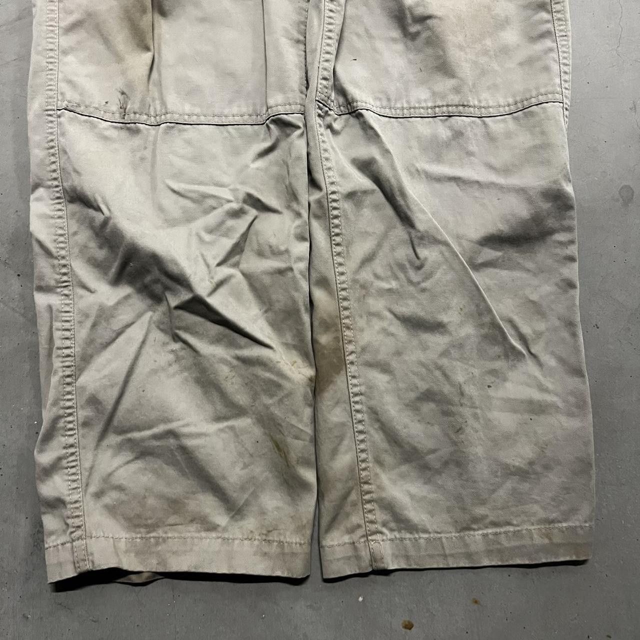 Vintage Vintage Y2K/2000s Super Baggy JNCO Style Distressed Skater Khaki Cargo Pants! Size US 36 / EU 52 - 6 Thumbnail