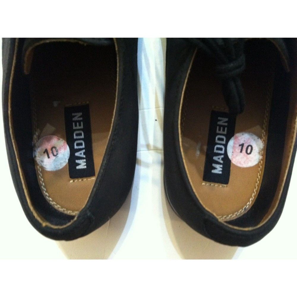 Steve Madden STEVE MADDEN MENS BLACK LEATHER OXFORD DRESS SHOES SIZE: 10 Size US 10 / EU 43 - 4 Thumbnail