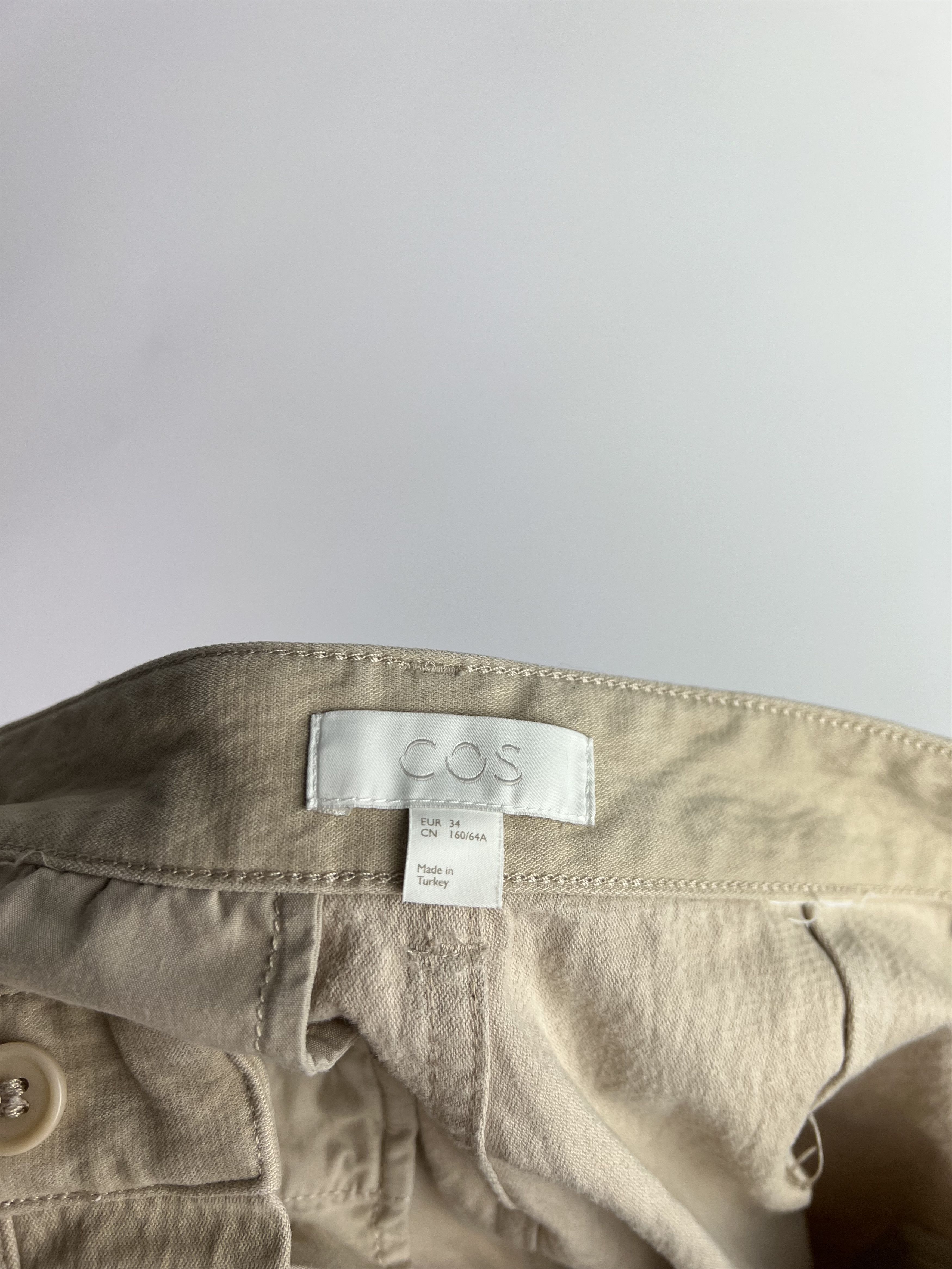 Cos COS Women's Beige Stright Chino Pants Size EUR 34 Size 26" / US 2 / IT 38 - 6 Thumbnail