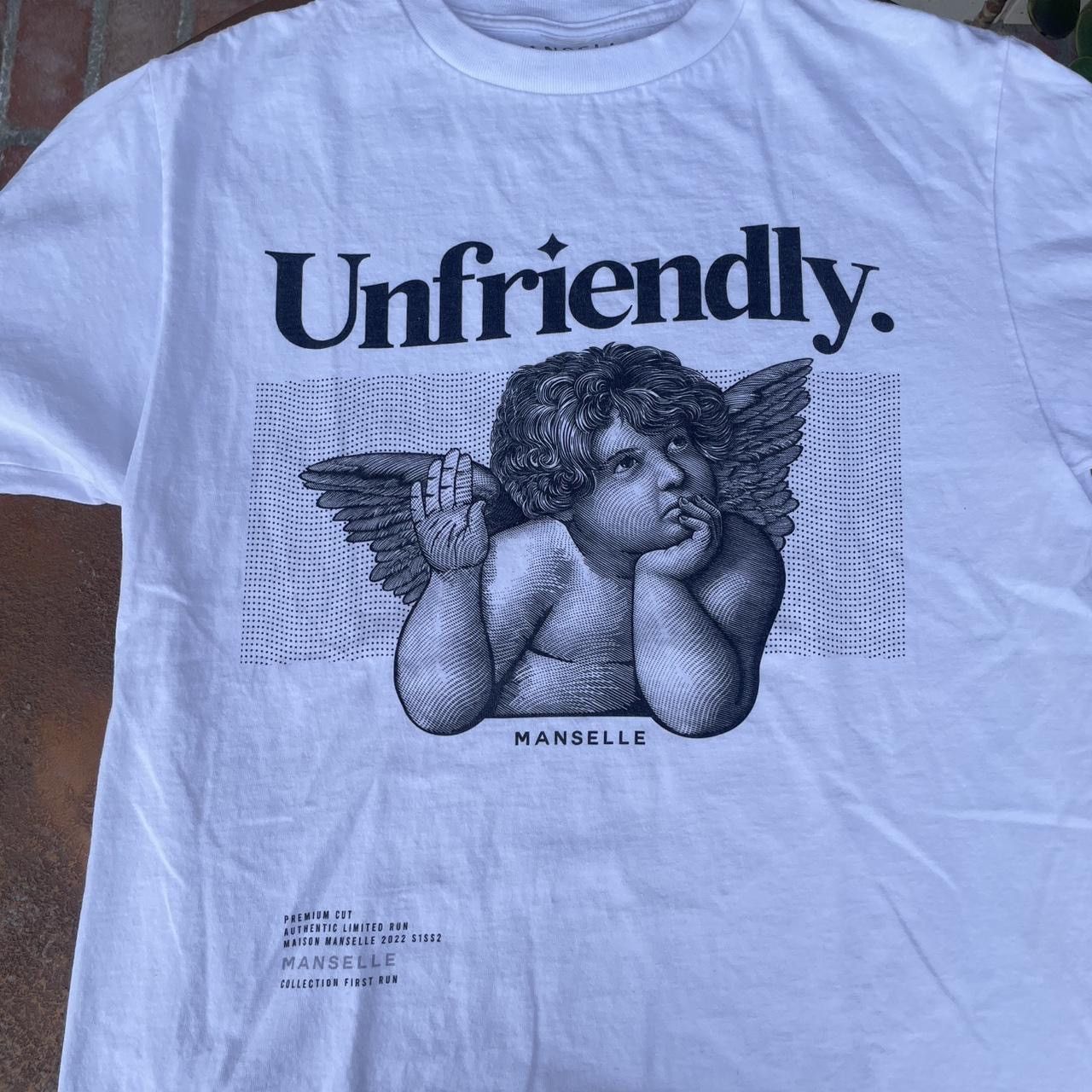 Nike Manselle unfriendly angel white t-shirt sz L men’s Size US L / EU 52-54 / 3 - 1 Thumbnail