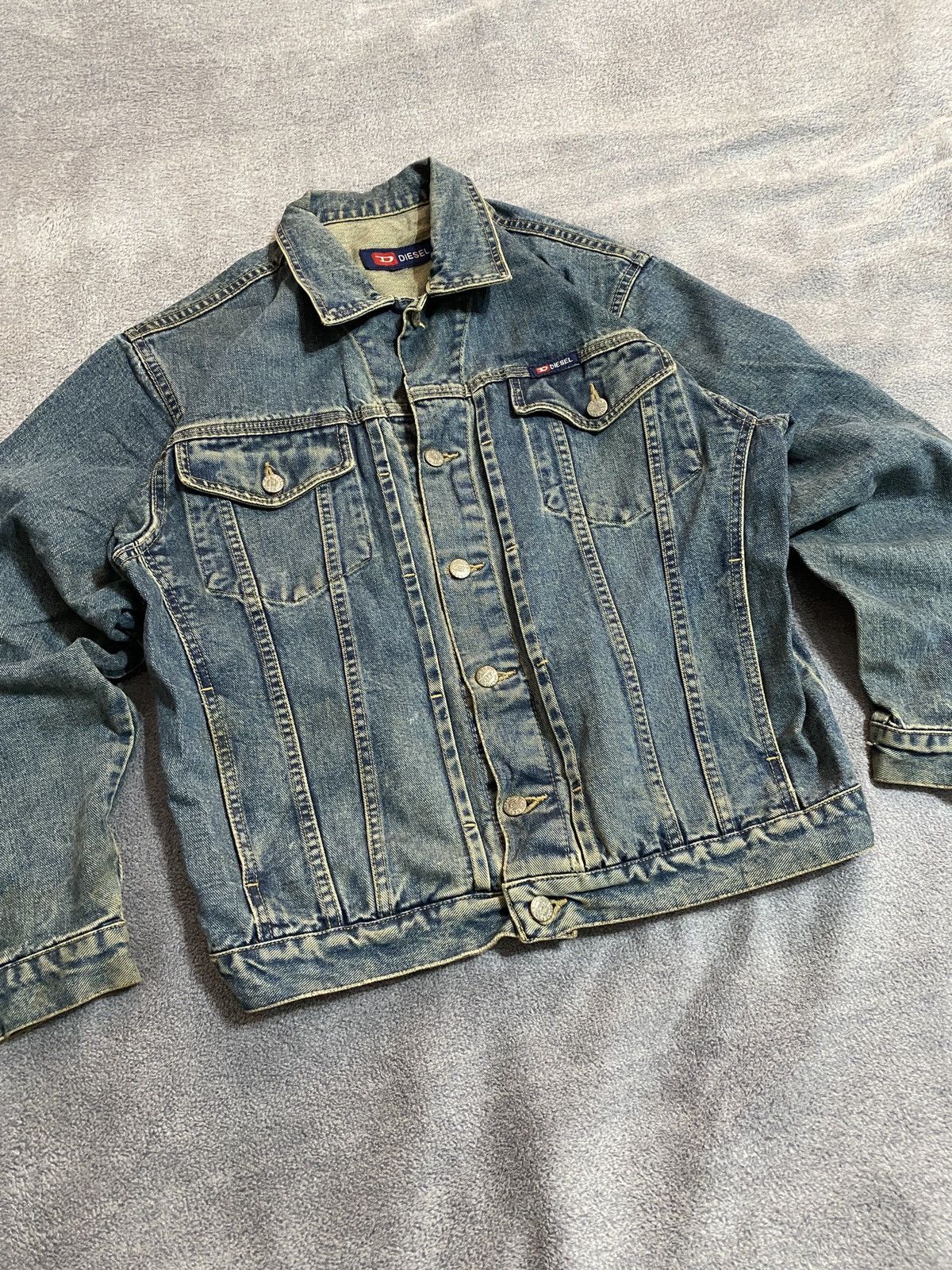 Diesel Vintage Diesel industry denim jacket japanese style Y2k Size US M / EU 48-50 / 2 - 2 Thumbnail