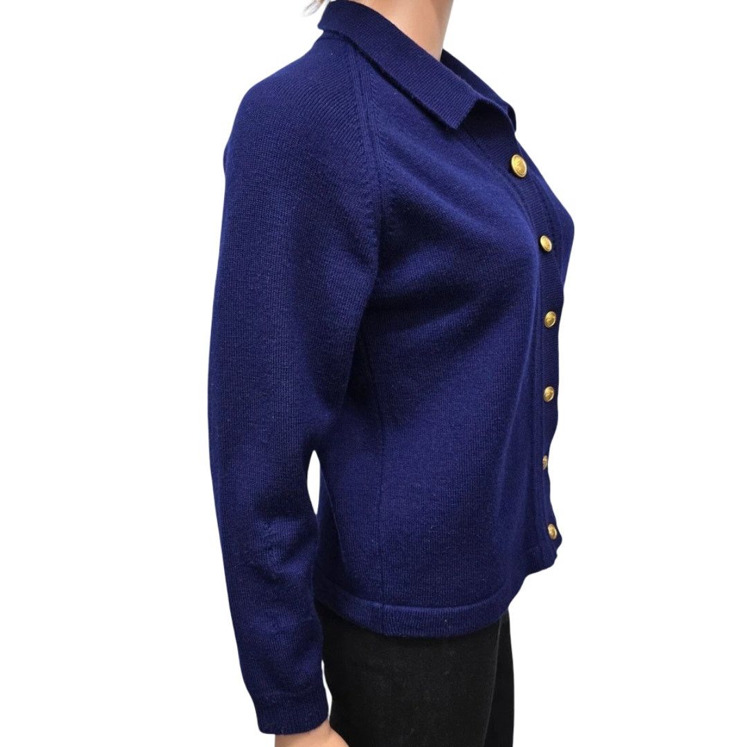 Man Made In Australia × Vintage Bromley Pure NewWool Australian Patons Yarn Cardigan Sweater Size S / US 4 / IT 40 - 7 Thumbnail