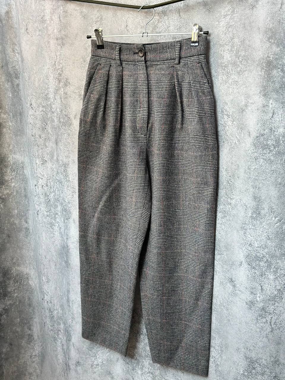 Other TOAST Wool Glen Check Trousers Vintage Classic Wool Pants Size 23" - 2 Thumbnail