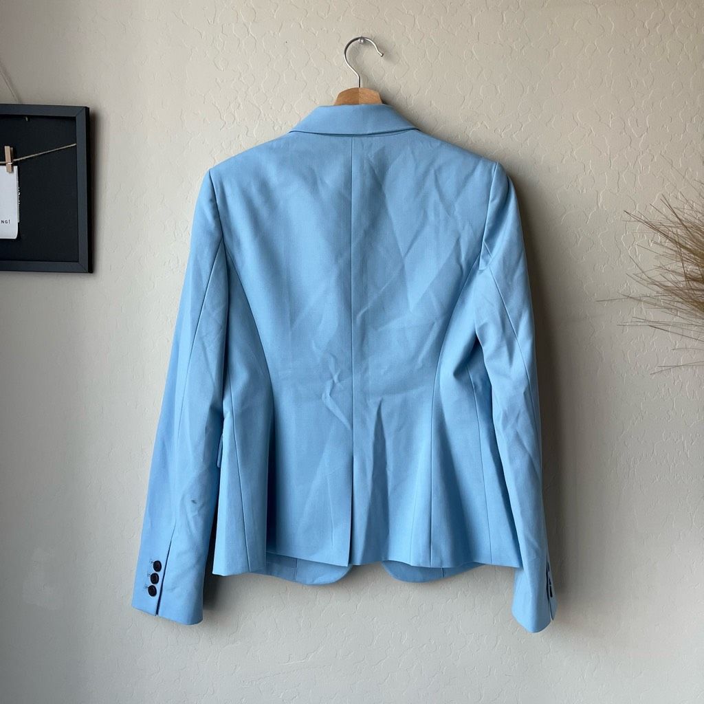 Theory Theory Blazer Light Blue Button Down Carissa Classic Suit Ja Size XS / US 0-2 / IT 36-38 - 6 Thumbnail