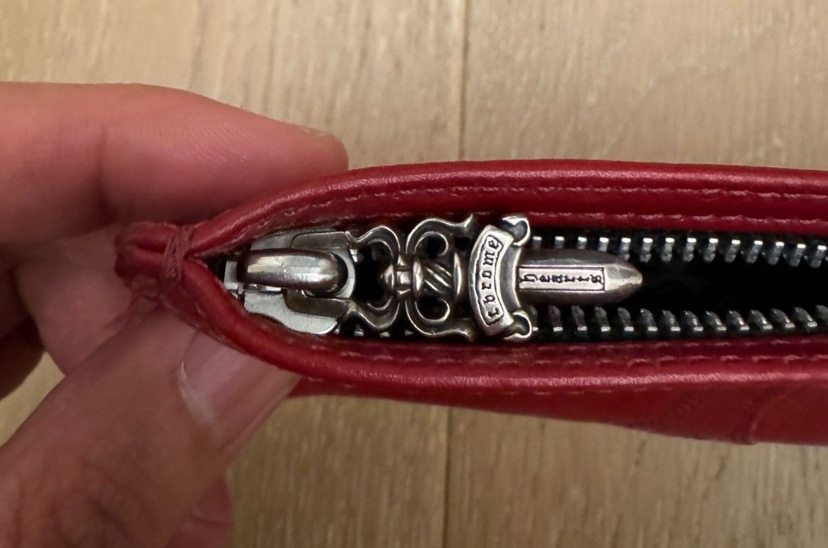 Chrome Hearts Red Cross patch pouch wallet cardholder Size ONE SIZE - 3 Thumbnail