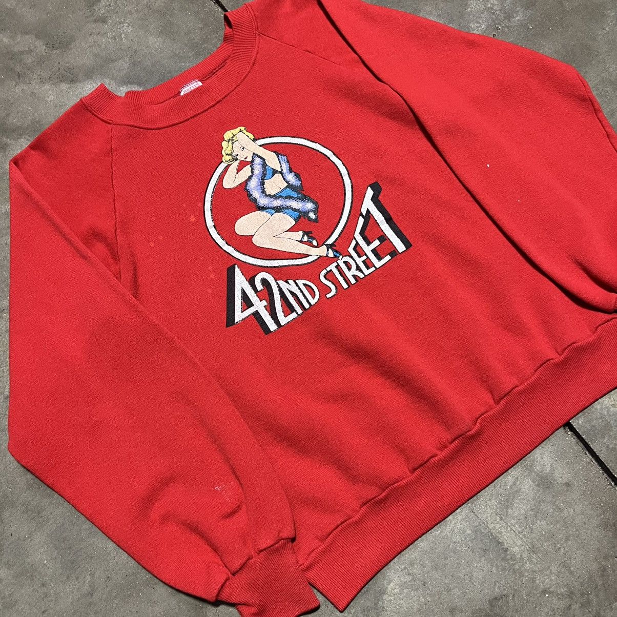 Vintage Vintage 42nd St Musical Crewneck Sweatshirt Raglan 80s USA Size US S / EU 44-46 / 1 - 3 Thumbnail