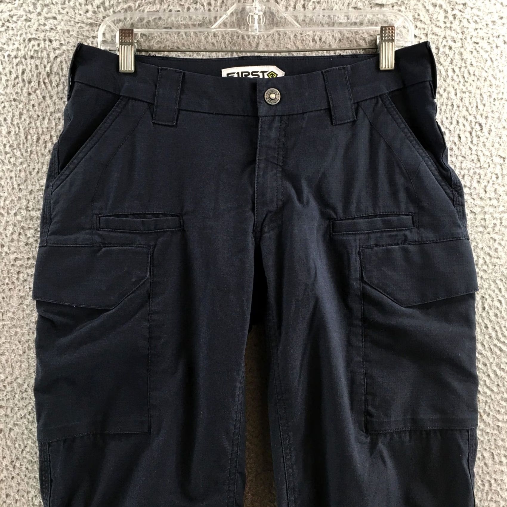 Vintage First Tactical Pants Womens 14 Tall Blue Cargo Ripstop Zip Fly Pockets Classic, Modern, Army Mens Womens Girls Boys Size 36" / US 14 / IT 50 - 2 Thumbnail
