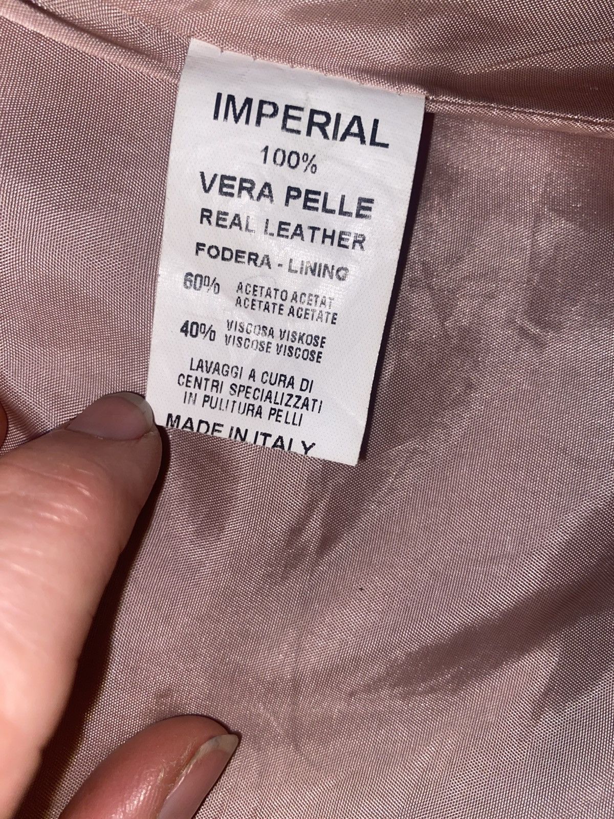 Imperial Pink Leather Jacket Size M / US 6-8 / IT 42-44 - 4 Thumbnail