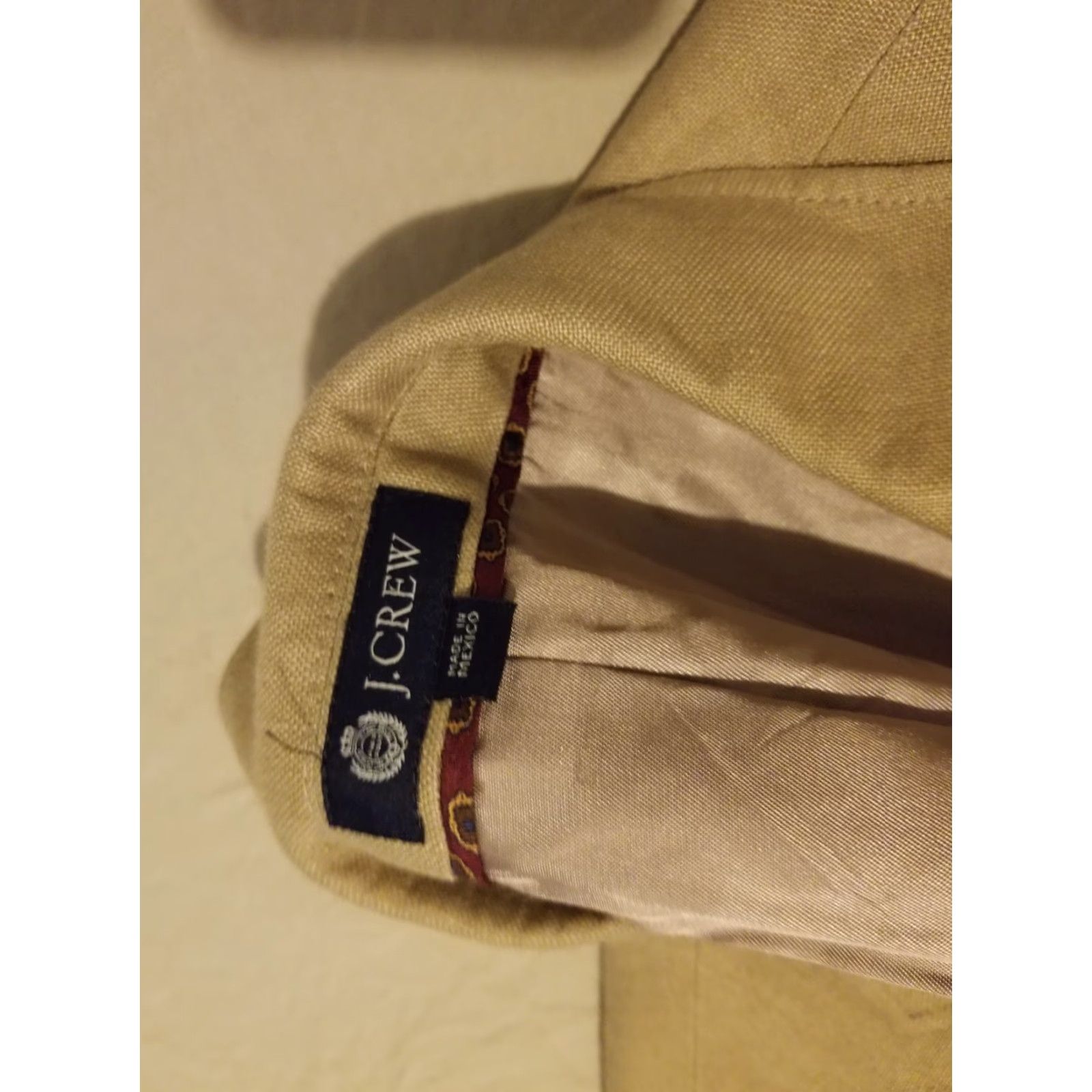 J.Crew VINTAGE J.CREW Linen Sports Jacket Blazer 42R Beige Mens Jacket 3-in-1 Beige Sports J.CREW 42R Mens Beige Linen Shirt? Size 42R - 7 Thumbnail