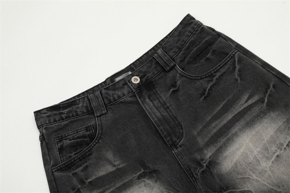 Japanese Brand × Vintage Washed loose hippie trend distressed wide-leg flared jeans Size US 32 / EU 48 - 3 Thumbnail