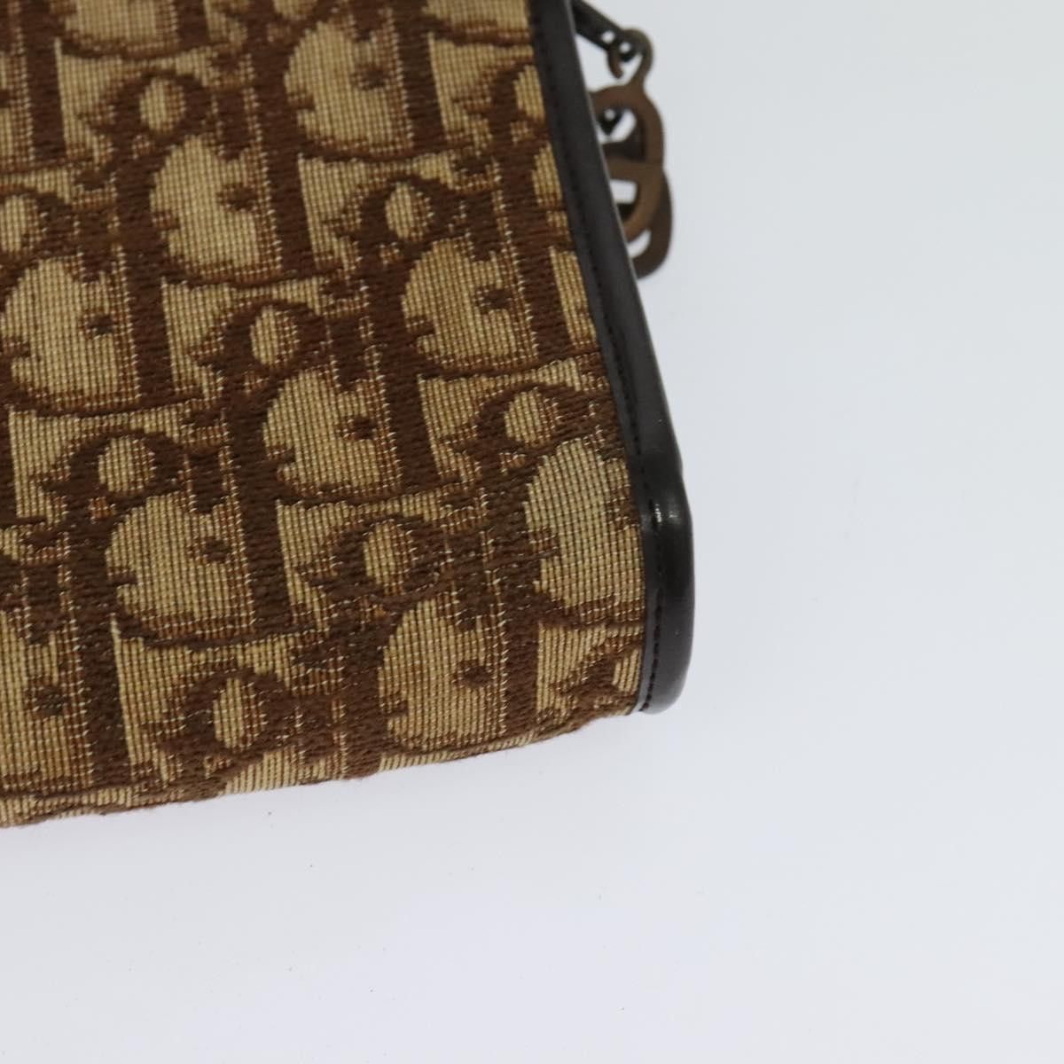 Dior DIOR Trotter Canvas Shoulder Bag Brown Gold Size ONE SIZE - 16 Thumbnail