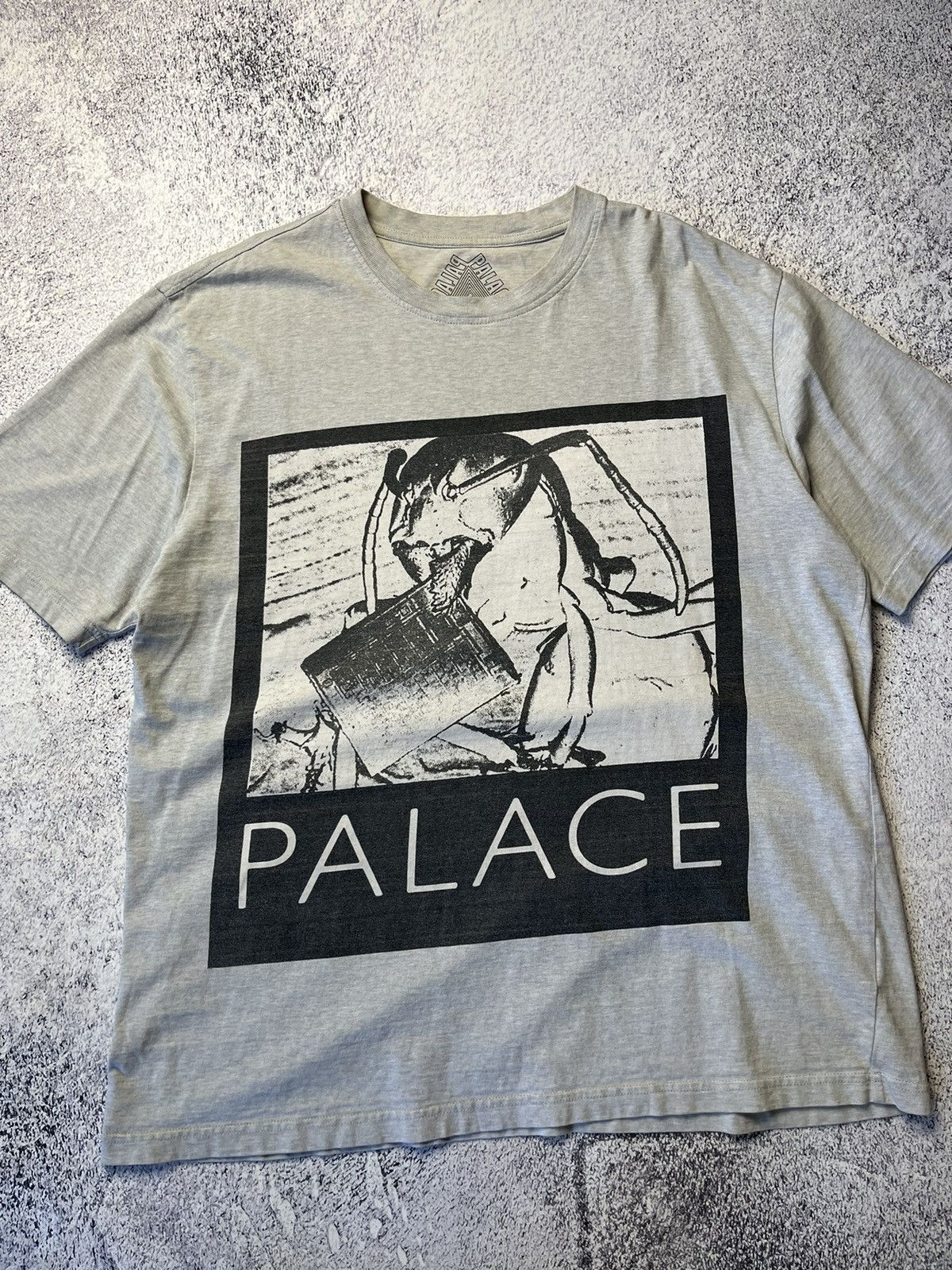 Palace Palace Big Logo T-Shirt Gray Streetwear Vintage Size US XL / EU 56 / 4 - 3 Thumbnail