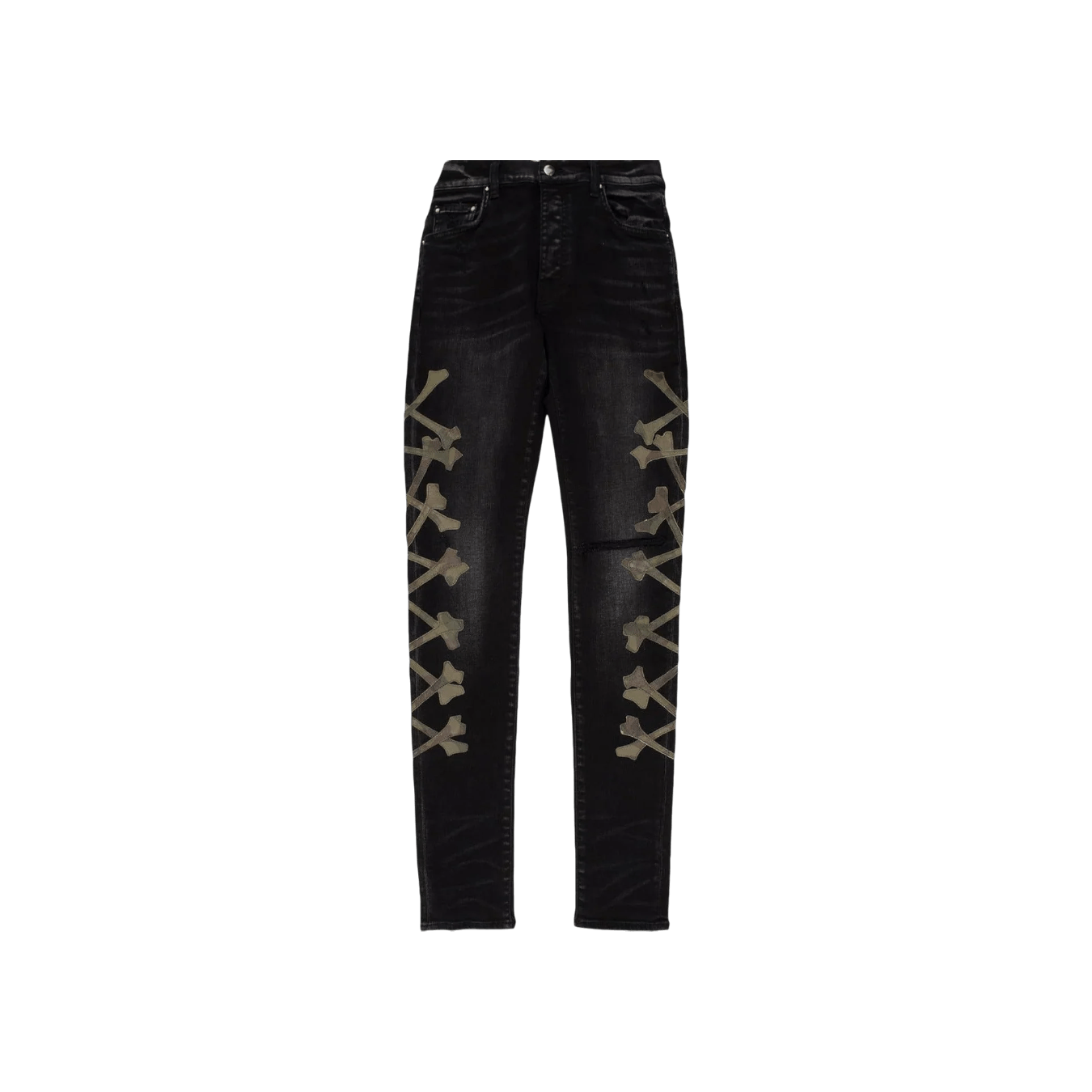 Amiri Amiri 'Camo Bones' Black Jeans Size US 40 / EU 56 - 1 Preview