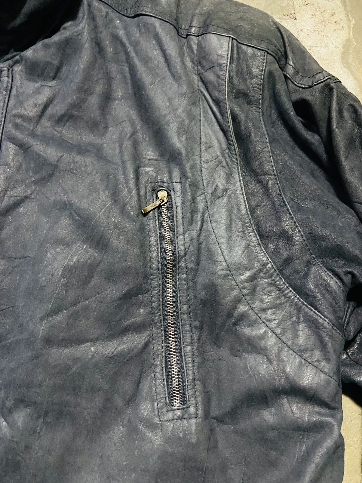 Genuine Leather US Air Force Sky Bombers Parka Leather Jacket Size US XL / EU 56 / 4 - 9 Thumbnail