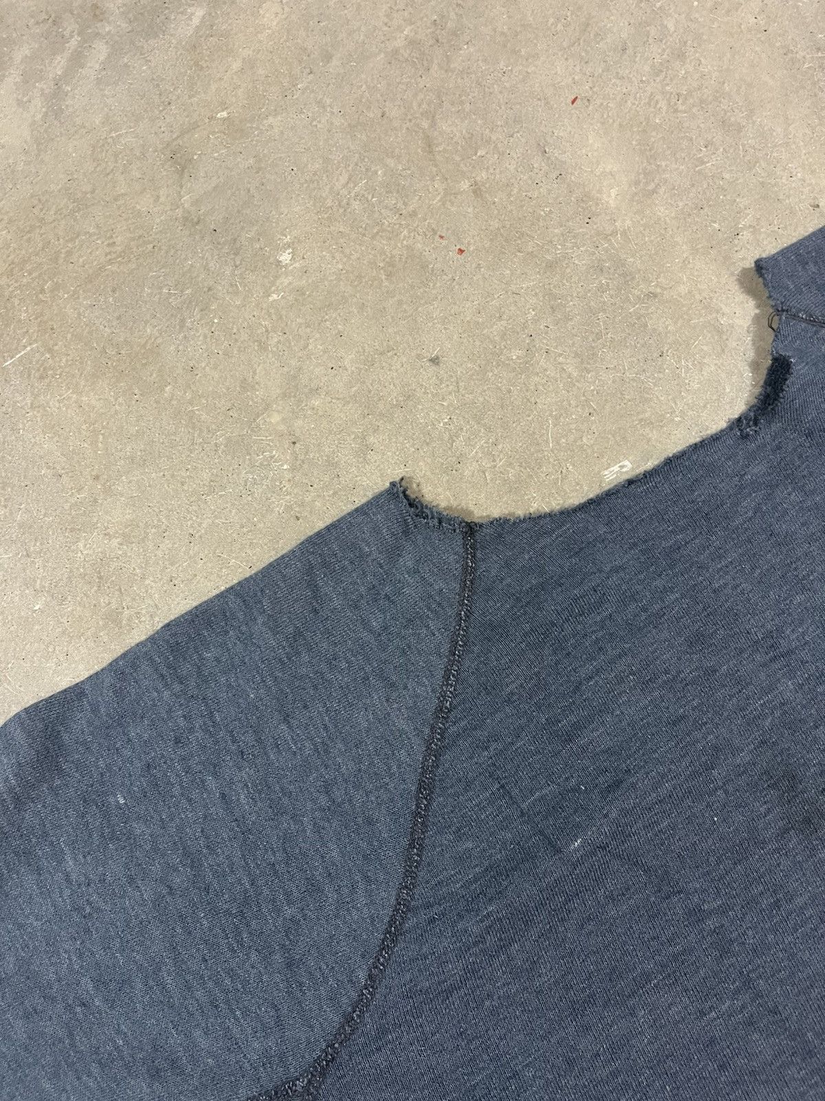 Vintage Vintage 70s Blank Grey Raglan Crewneck Sweatshirt Size US L / EU 52-54 / 3 - 5 Thumbnail
