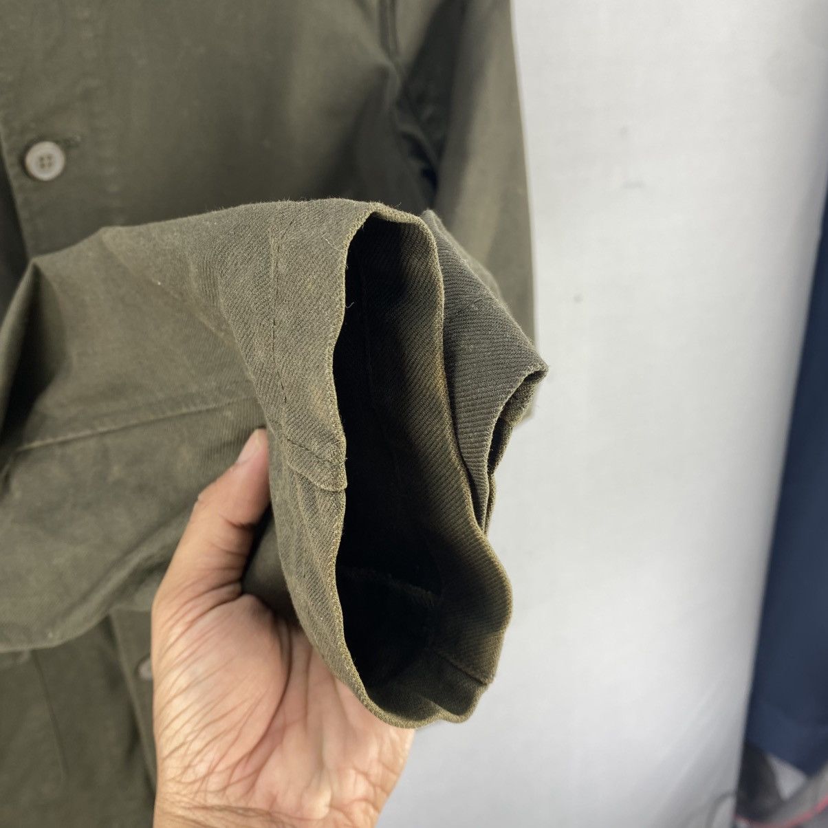 Japanese Brand Michel Klein Homme Olive Green Utility Jacket Size US M / EU 48-50 / 2 - 11 Thumbnail