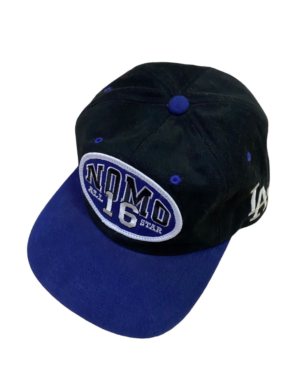 Japanese Brand × MLB × Nutmeg Vintage 90s Nutmeg Los Angeles Dorgers Hideo Nomo Snapback Size ONE SIZE - 1 Thumbnail