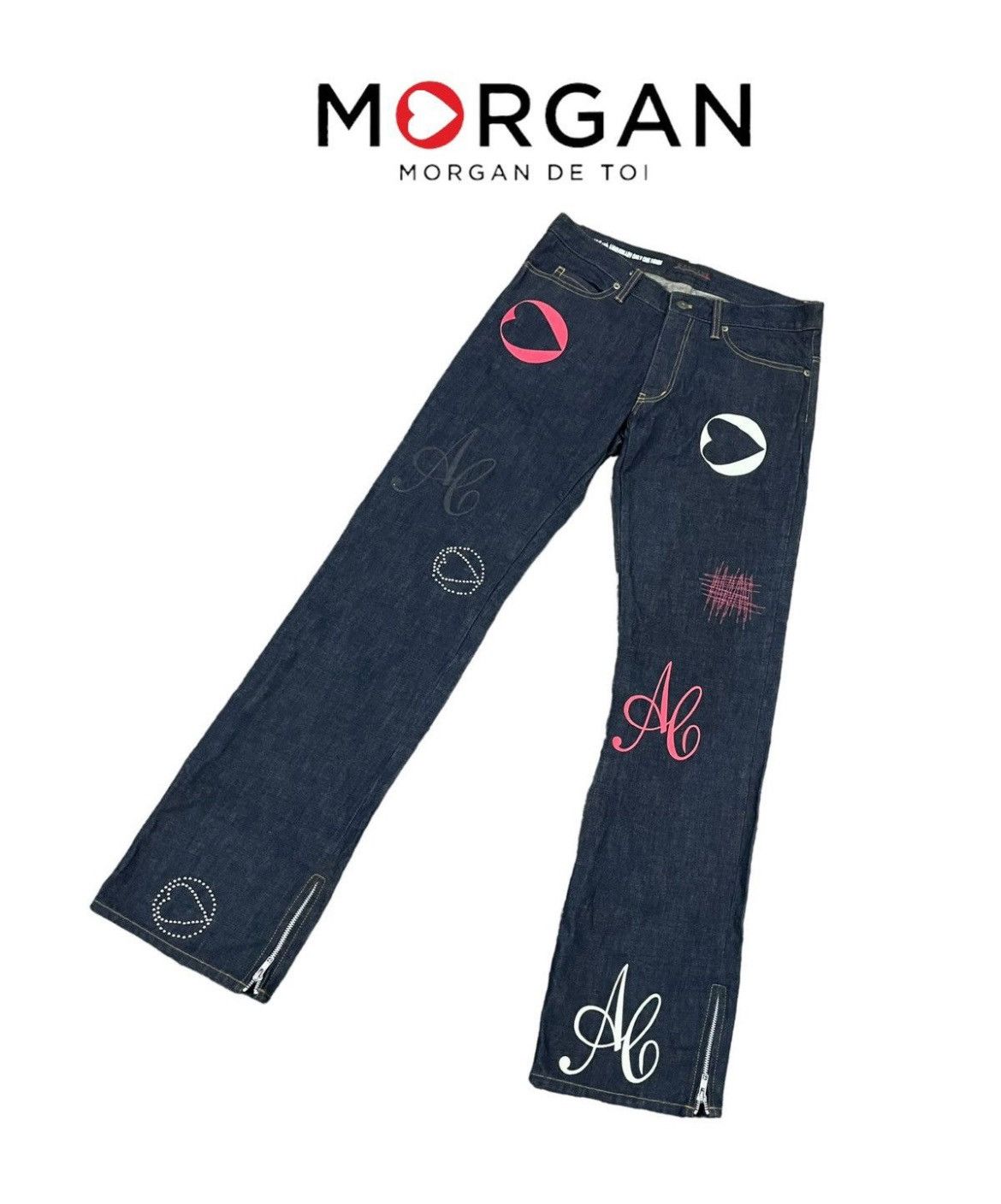 Designer Morgan Homme Jeans Size US 34 / EU 50 - 5 Thumbnail