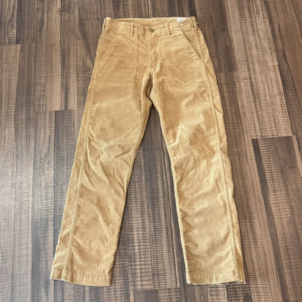 Orslow Orslow Slim Fatigue Pants in Beige Corduroy Size US 28 / EU 44 - 1 Thumbnail