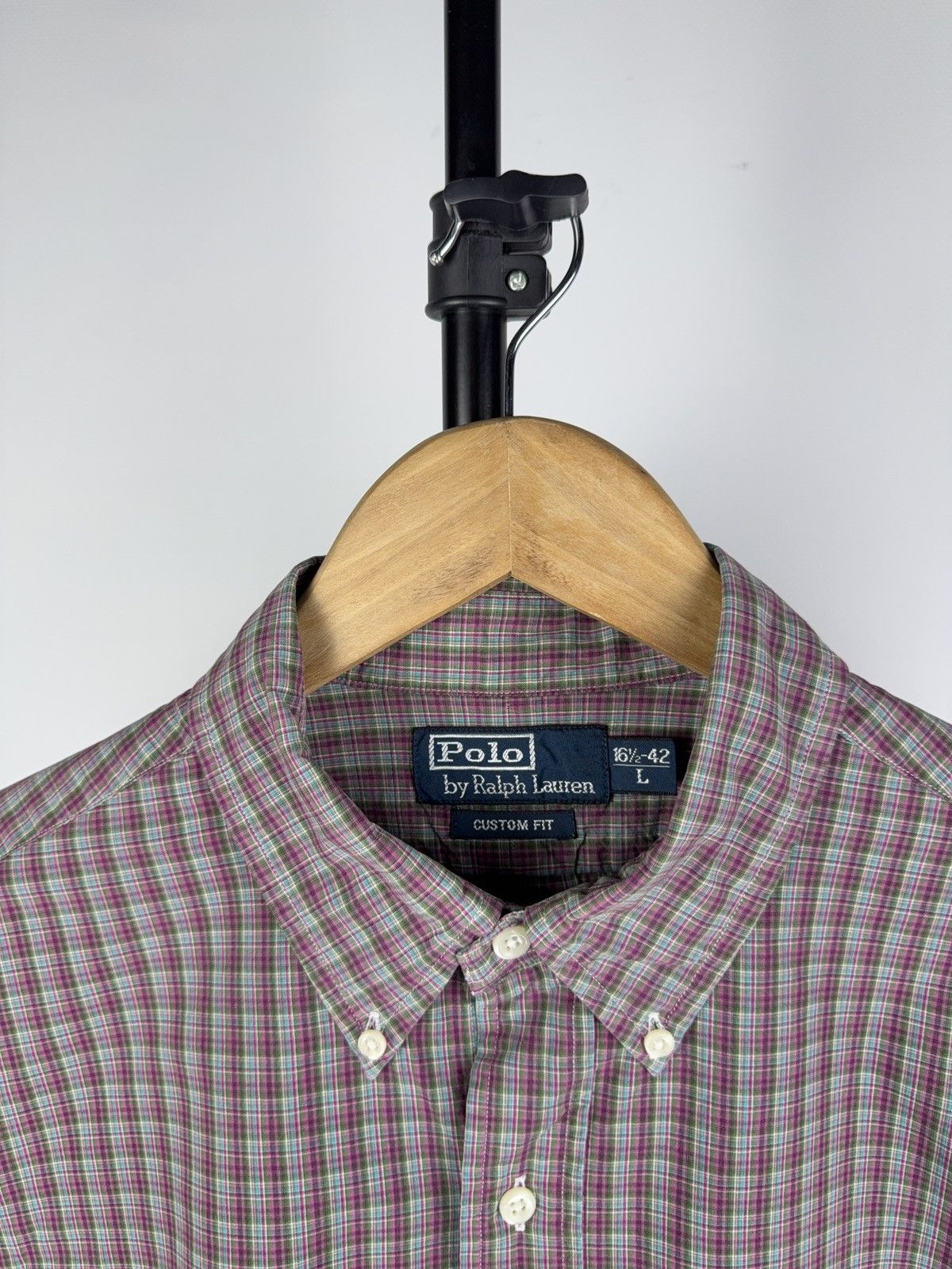 Designer × Polo Ralph Lauren Vintage 90s Polo Ralph Lauren Shirt Mens Plaid Button Down Size US L / EU 52-54 / 3 - 4 Thumbnail