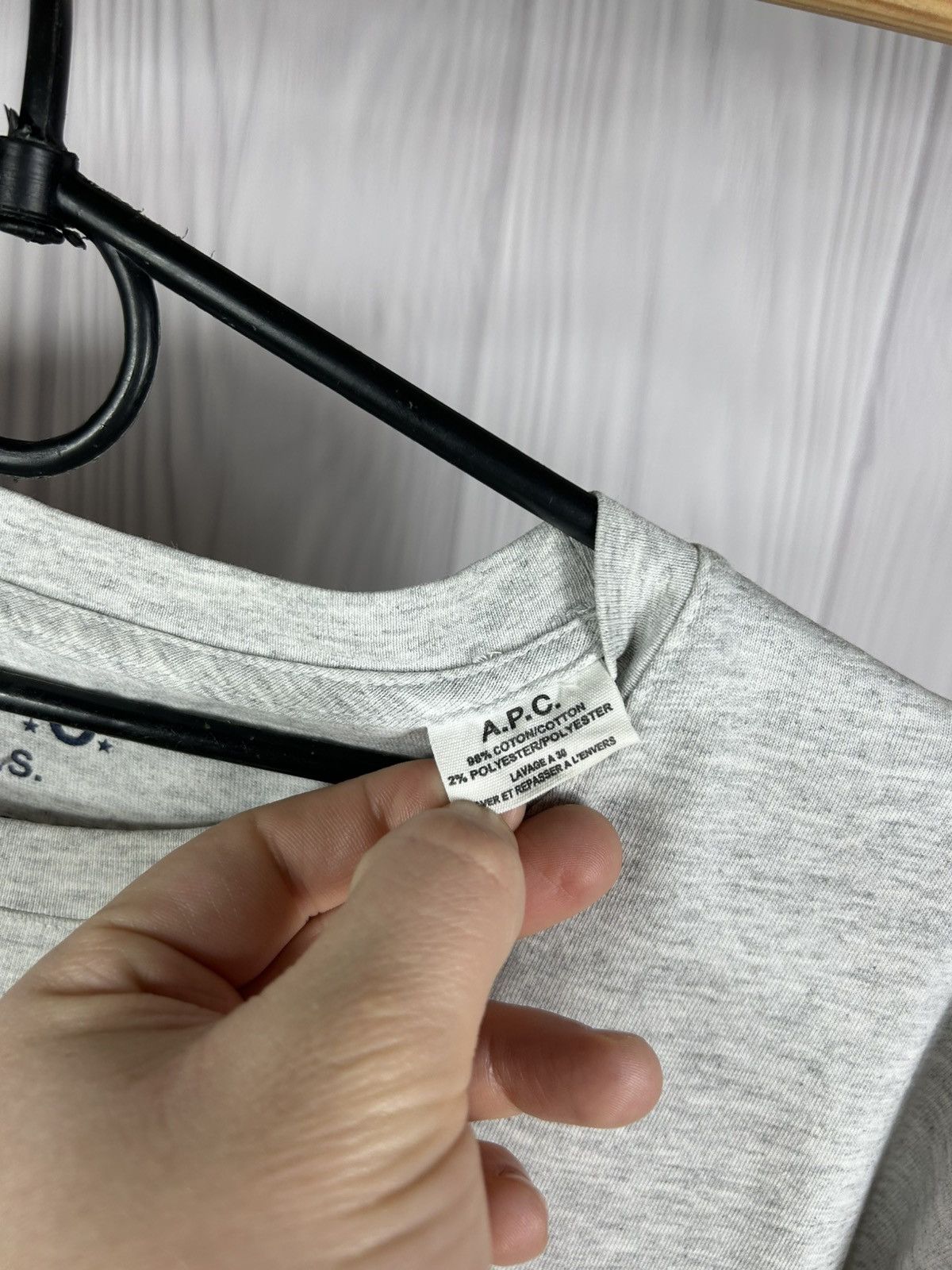 A.P.C. A.P.C. U.S. Gray T-Shirt Size L Size US L / EU 52-54 / 3 - 8 Thumbnail