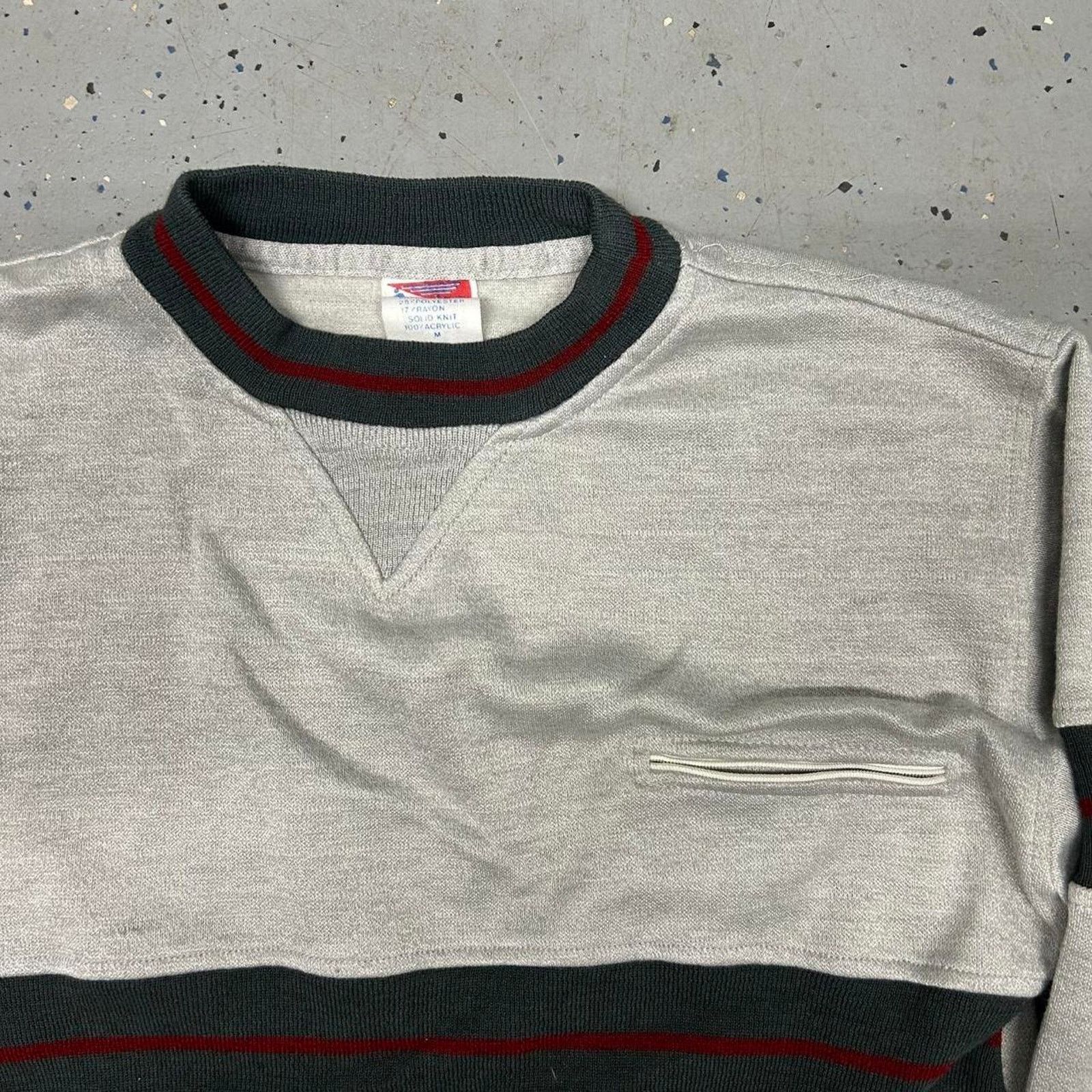 Other VTG Grey and black 80s crewneck sweatshirt Size US M / EU 48-50 / 2 - 2 Thumbnail