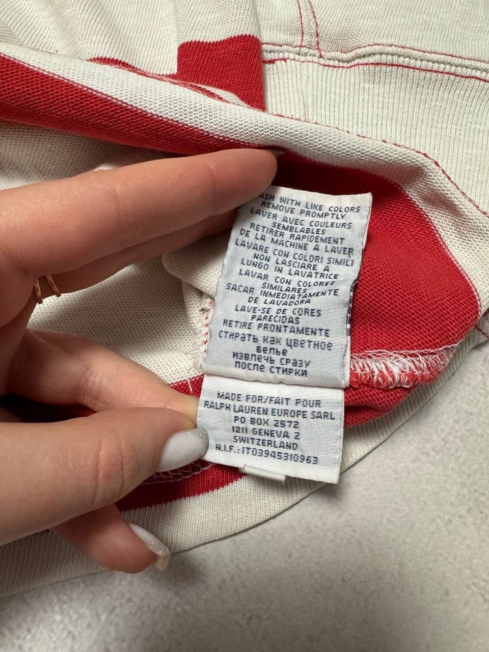 Vintage Vintage Polo Ralph Lauren Rugby Striped Sweatshirt Y2K 90s Size US XL / EU 56 / 4 - 9 Thumbnail
