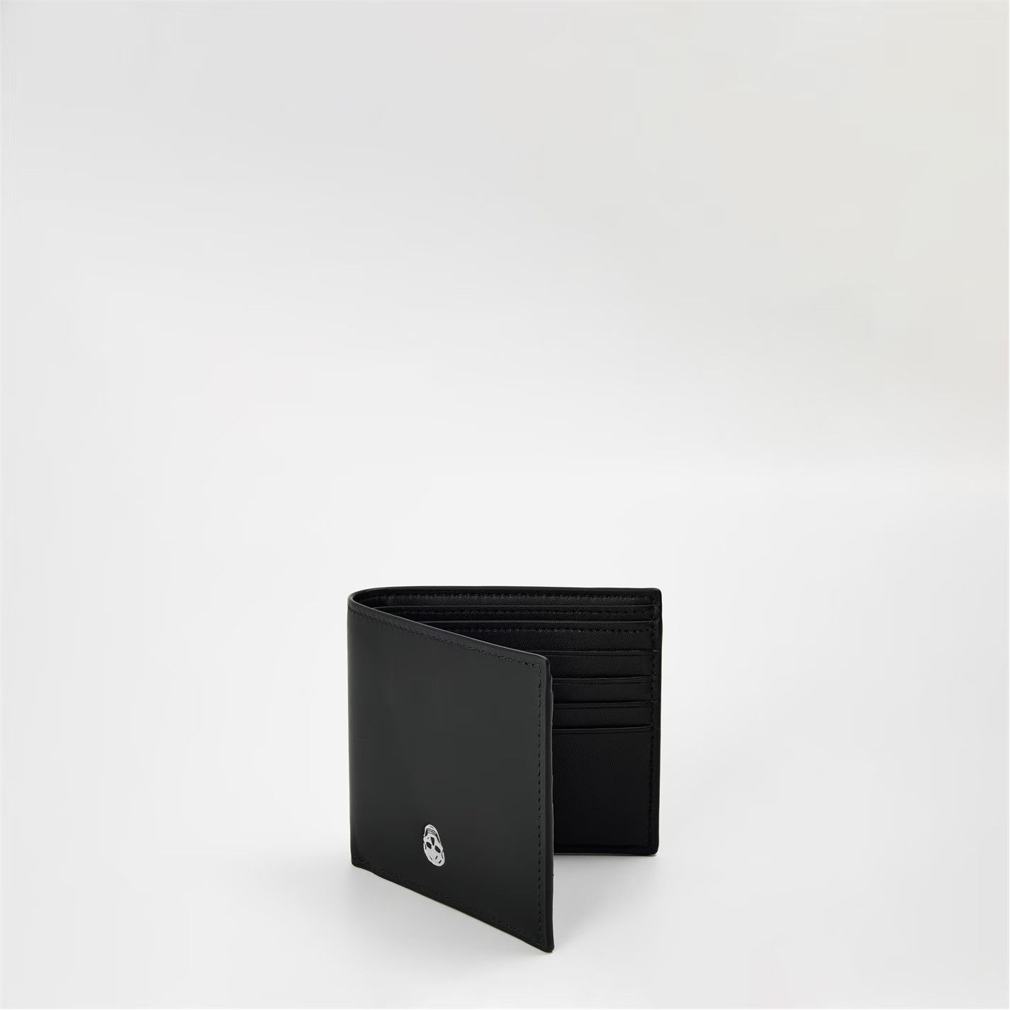 Alexander McQueen o1g2r1mq0326 Size: OS / Structured Billfold Wallet in Black Size ONE SIZE - 4 Thumbnail