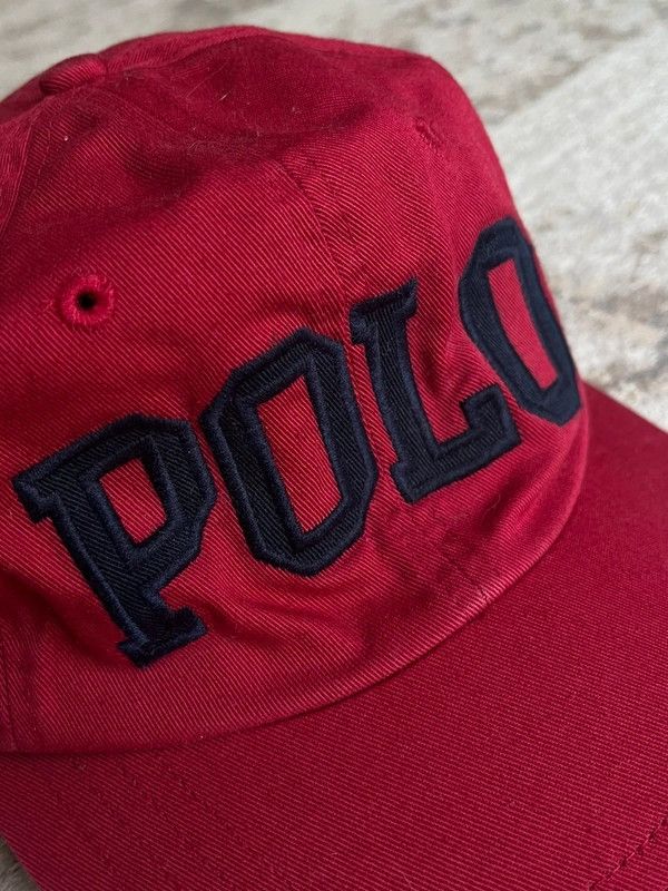 Polo Ralph Lauren Polo Ralph Lauren One Size Spell Out Red Navy Black Cap Hat Size ONE SIZE - 7 Thumbnail