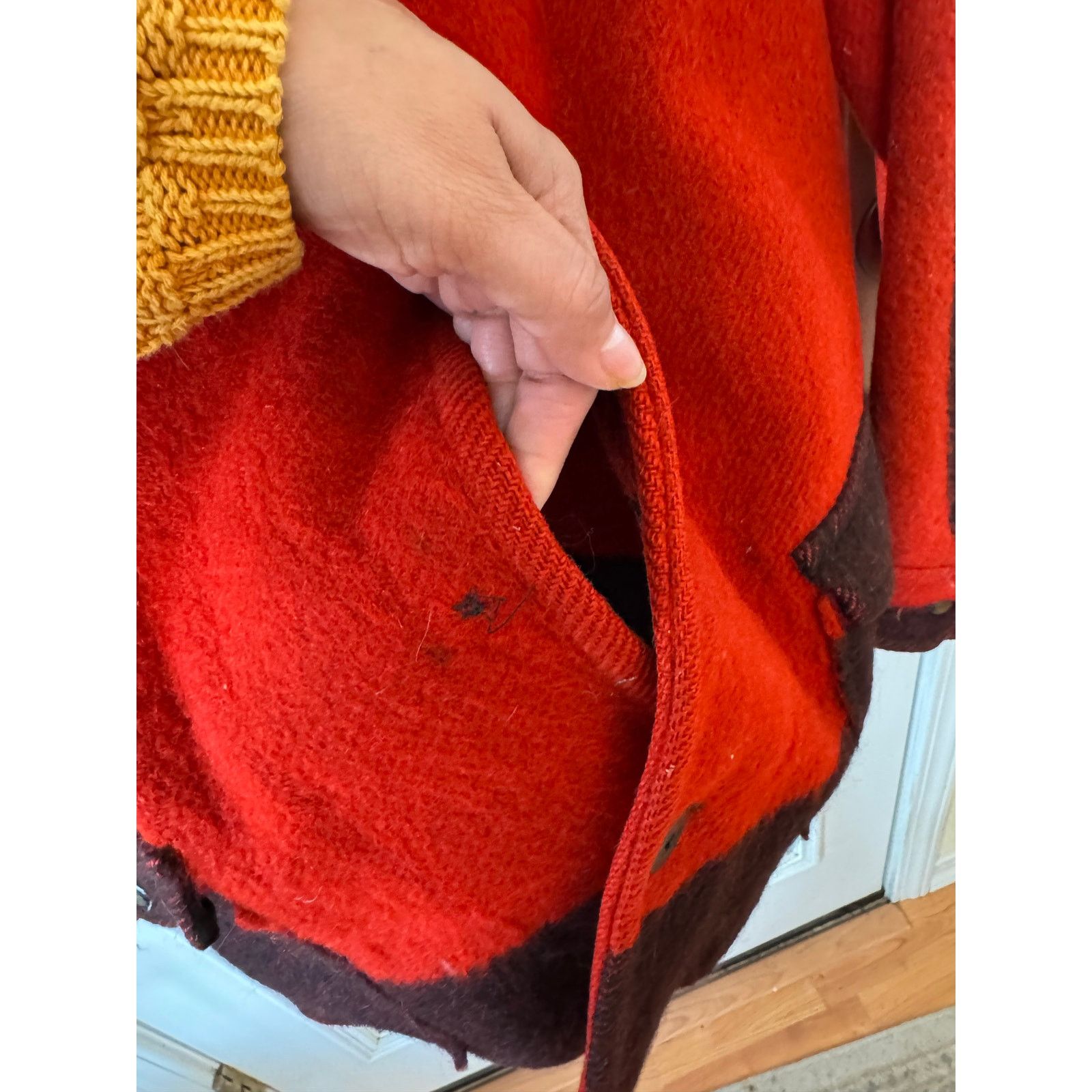 Hudsons Bay Vintage 1940s Hudson's Bay point blanket wool jacket S/XS Size US XS / EU 42 / 0 - 8 Thumbnail