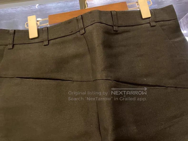 Song For The Mute SONG FOR THE MUTE Paper-coated fabric pants Size US 36 / EU 52 - 4 Thumbnail