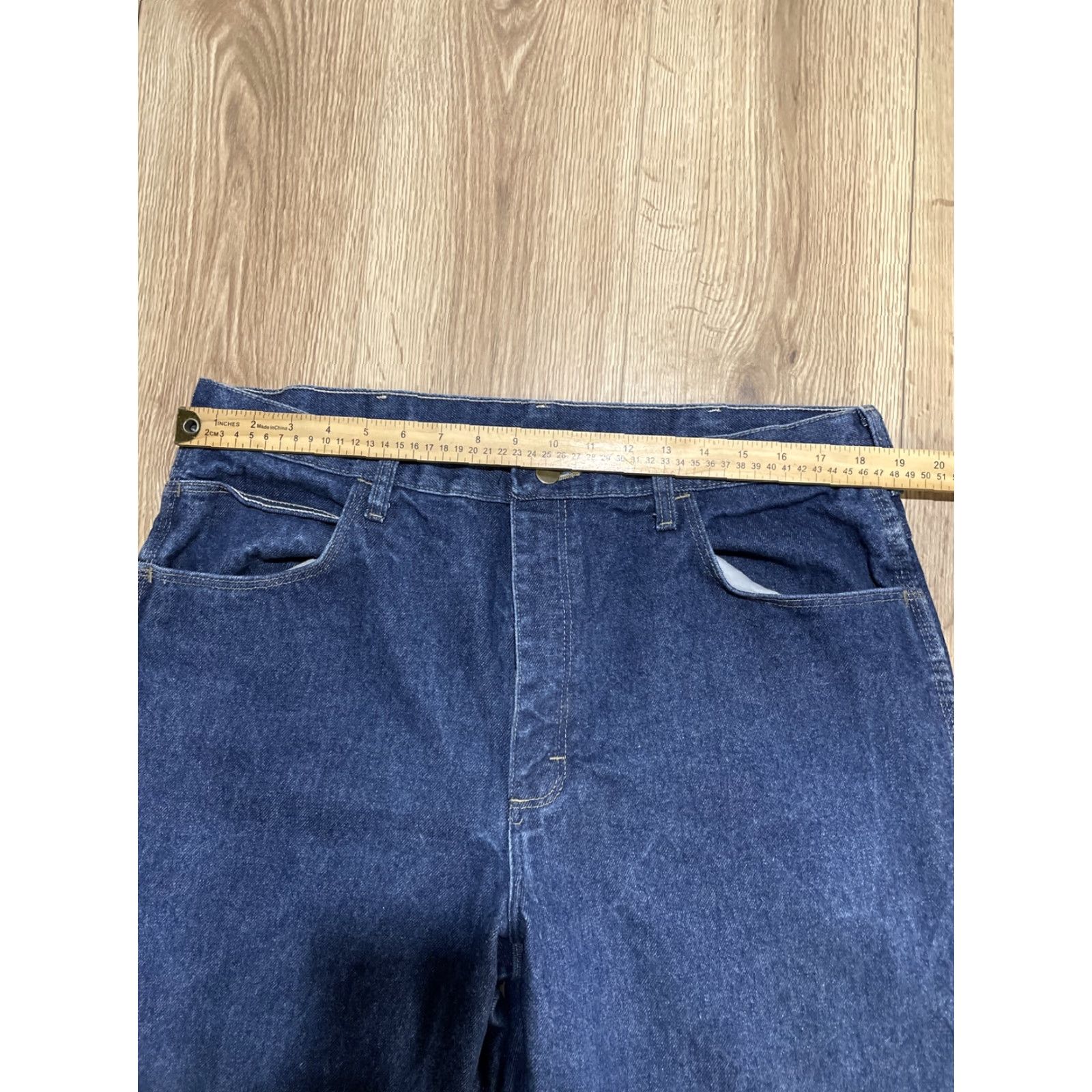 Denime VINTAGE Bulwark Fire Resistant Jeans Denim Blue Regular 38x30 Mens Size US 38 / EU 54 - 3 Thumbnail