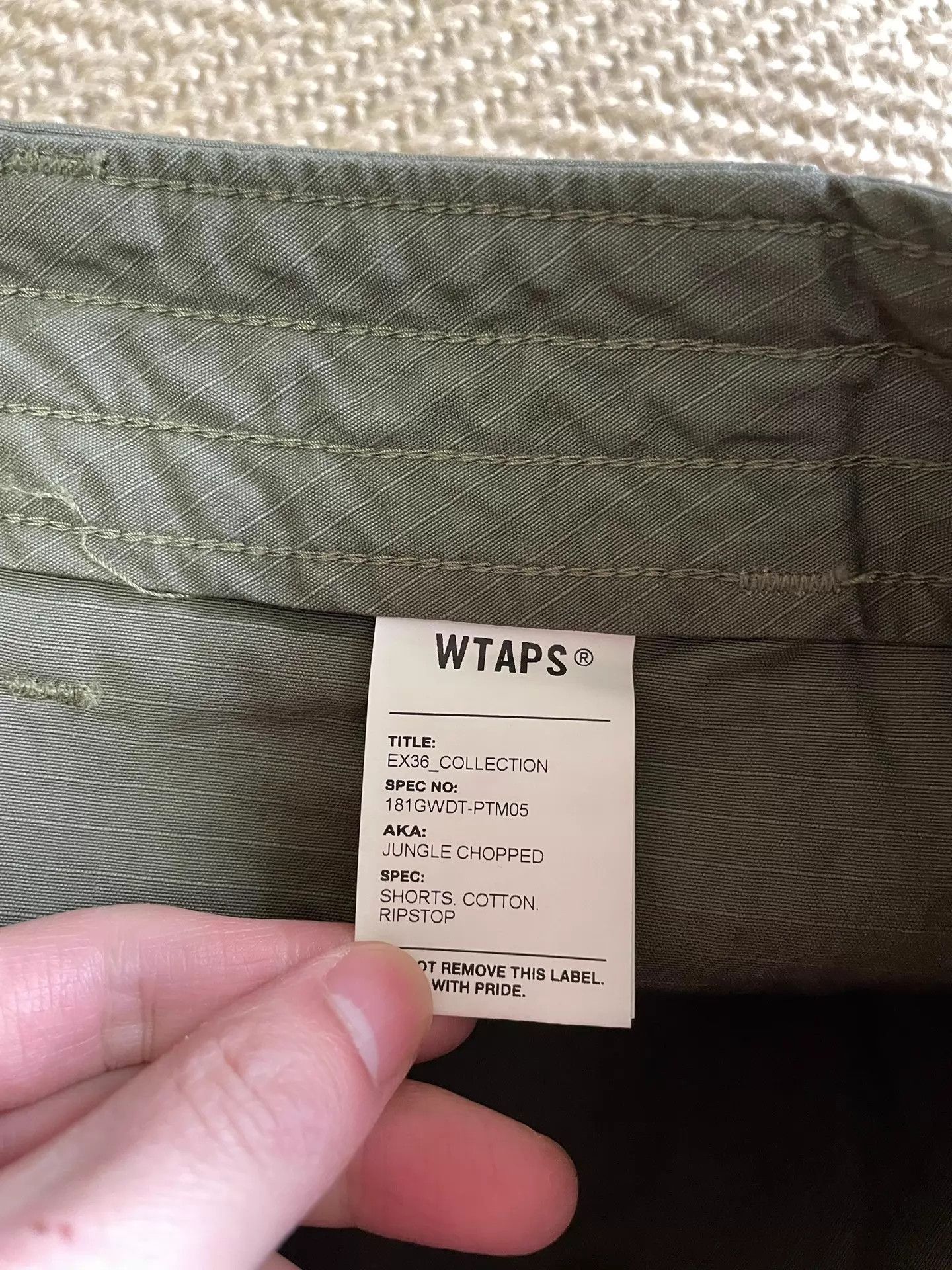 Wtaps WTAPS JUNGLE CHOPPED 7-CUT SHORTS SZ S Size US 29 - 5 Thumbnail