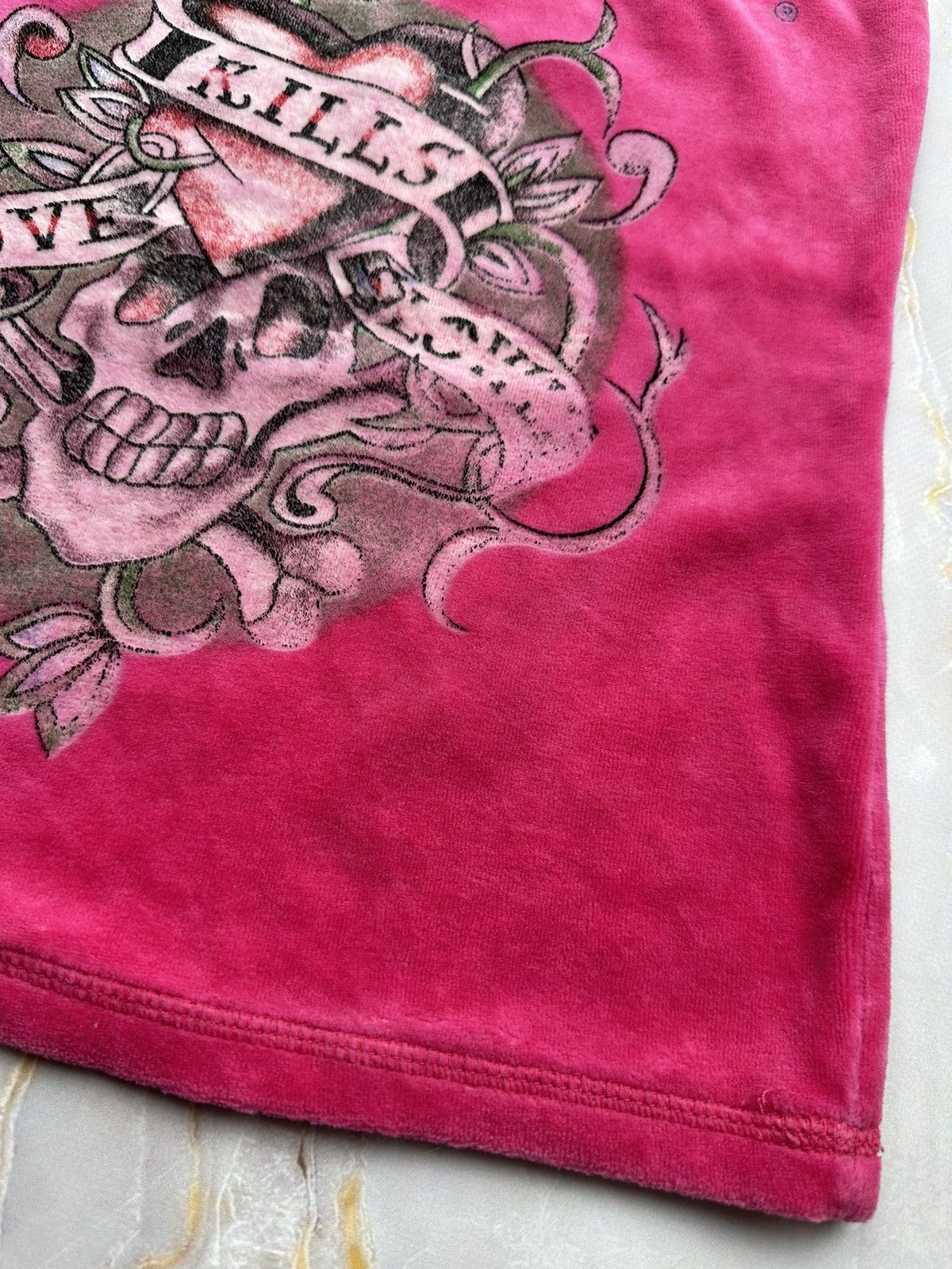 Ed Hardy Ed Hardy Velour Tank Top Size XS / US 0-2 / IT 36-38 - 5 Thumbnail