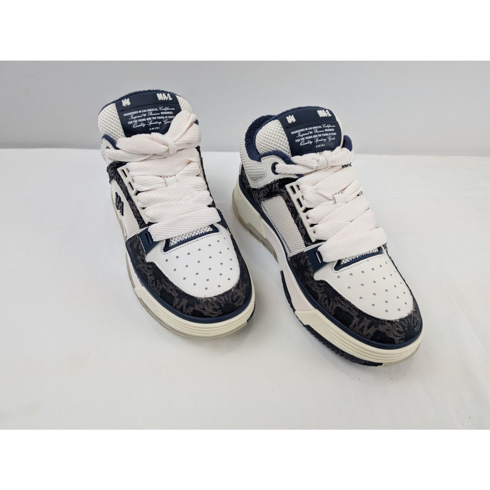 Amiri o1rshd1 MA Quad MA-1 Sneakers in Midnight Indigo Size US 13 / EU 46 - 7 Thumbnail