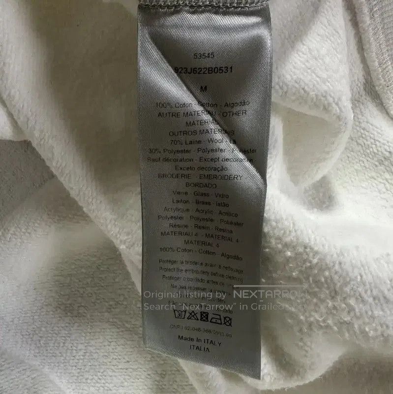 Dior Dior Embroidered Bee Long Sleeve Sweatshirt . Size US M / EU 48-50 / 2 - 6 Thumbnail