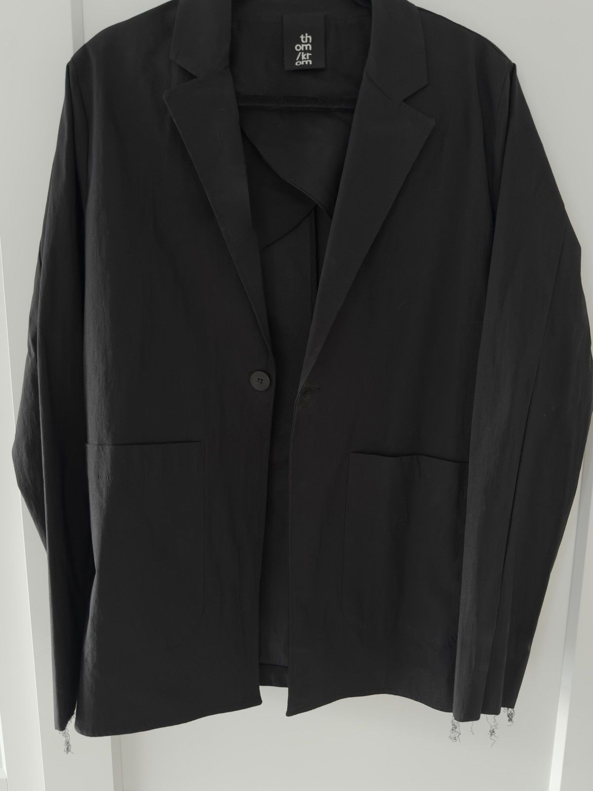 Thom Krom Thom Krom Black Single Breast Blazer Size 40R - 3 Thumbnail