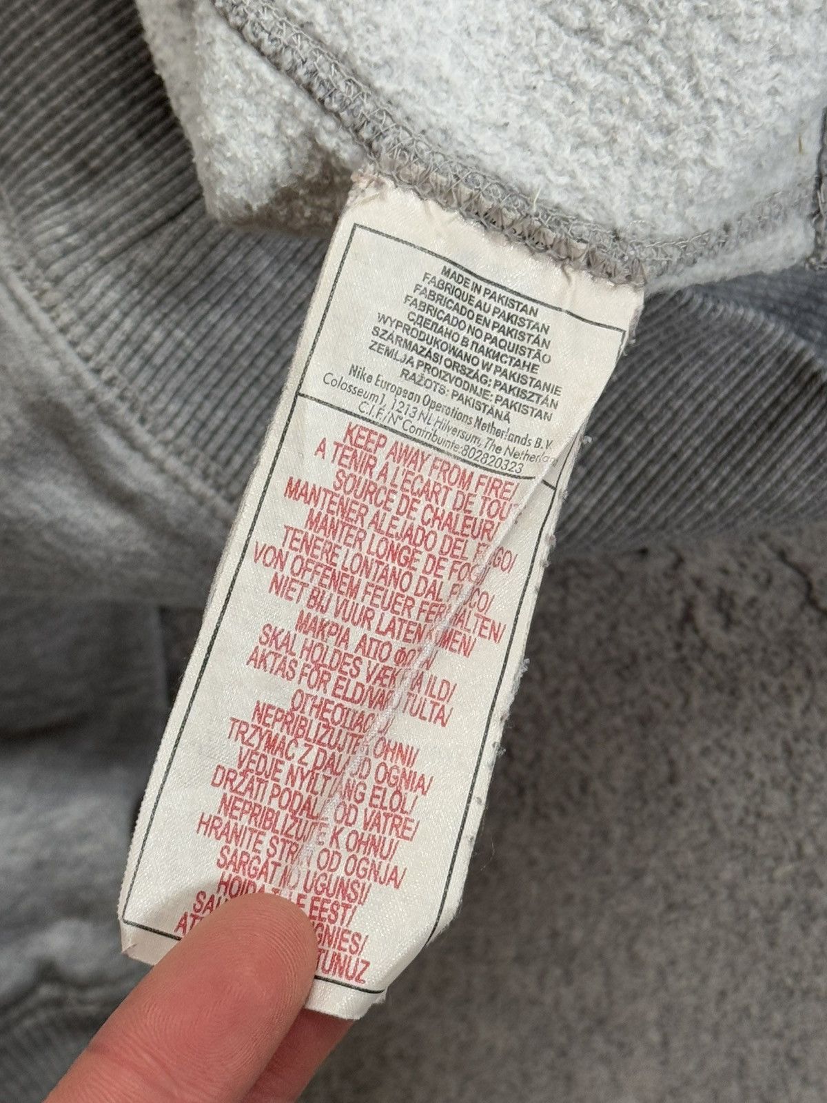 Nike × Vintage Nike S sweatshirt sweater ling sleeve jumper pullover gray Size US S / EU 44-46 / 1 - 10 Thumbnail