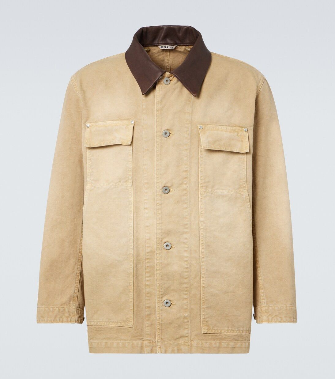 Auralee NWT Auralee Organic Cotton Duck Blouson Light Beige Size US L / EU 52-54 / 3 - 3 Thumbnail