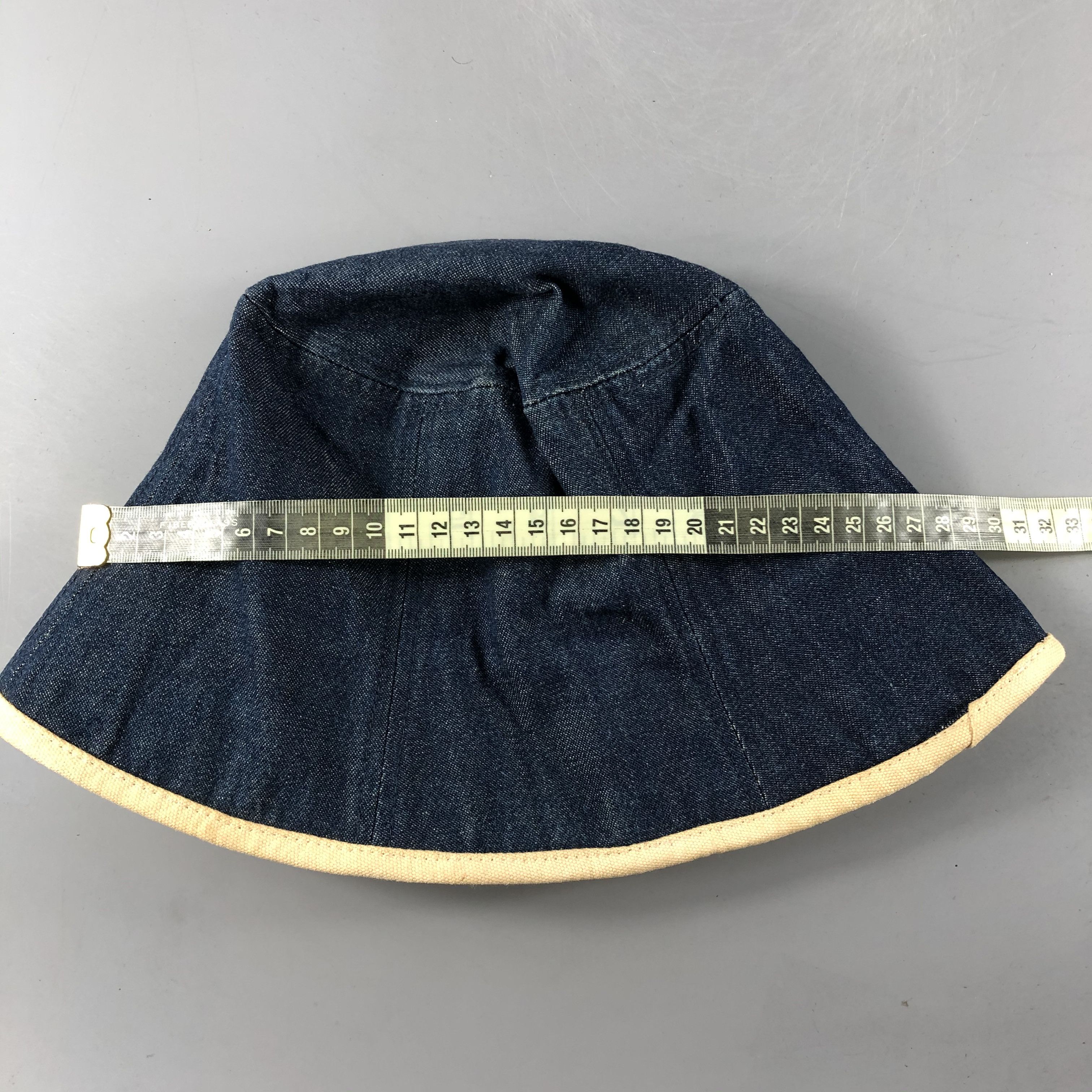 Japanese Brand × Vintage Unknown Branded Denim Bucket Hats -D696 Size ONE SIZE - 3 Thumbnail
