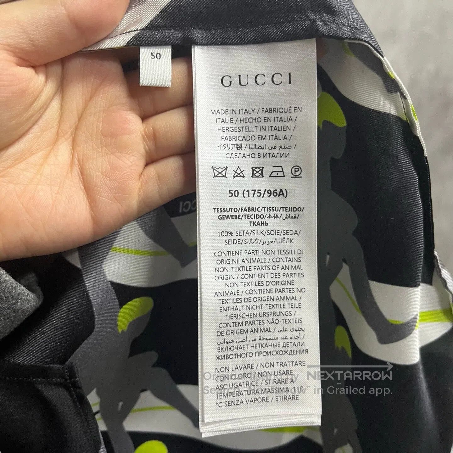 Gucci Guicci Black printed short-sleeved shirt| Size US M / EU 48-50 / 2 - 4 Thumbnail