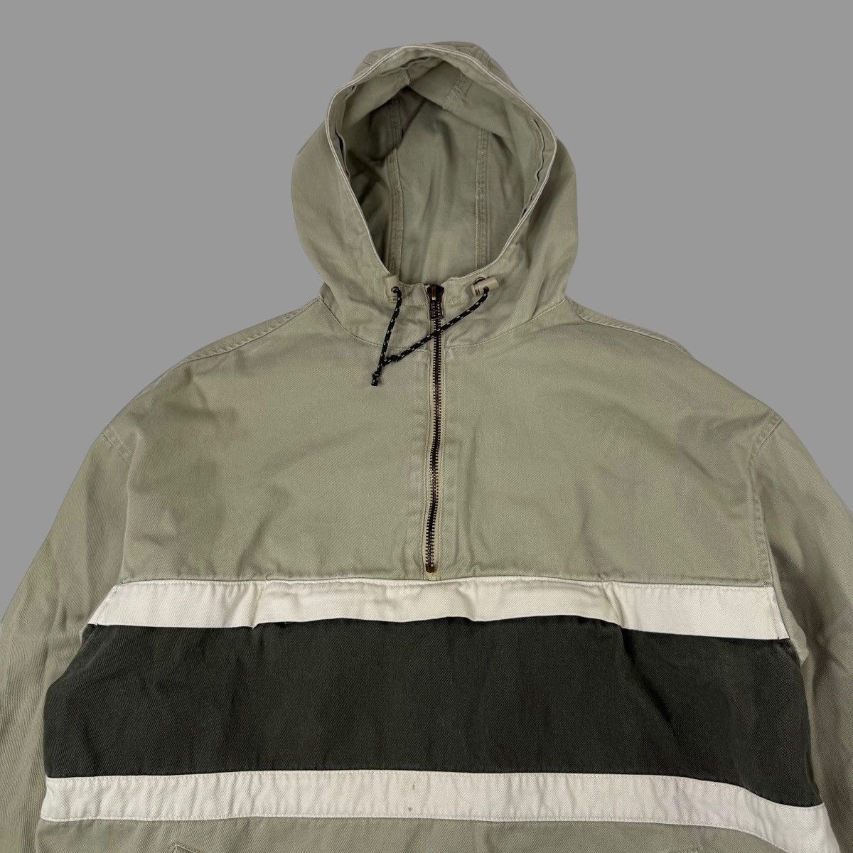 Vintage Vintage Y2K hooded quarter zip jacket Size US L / EU 52-54 / 3 - 3 Thumbnail