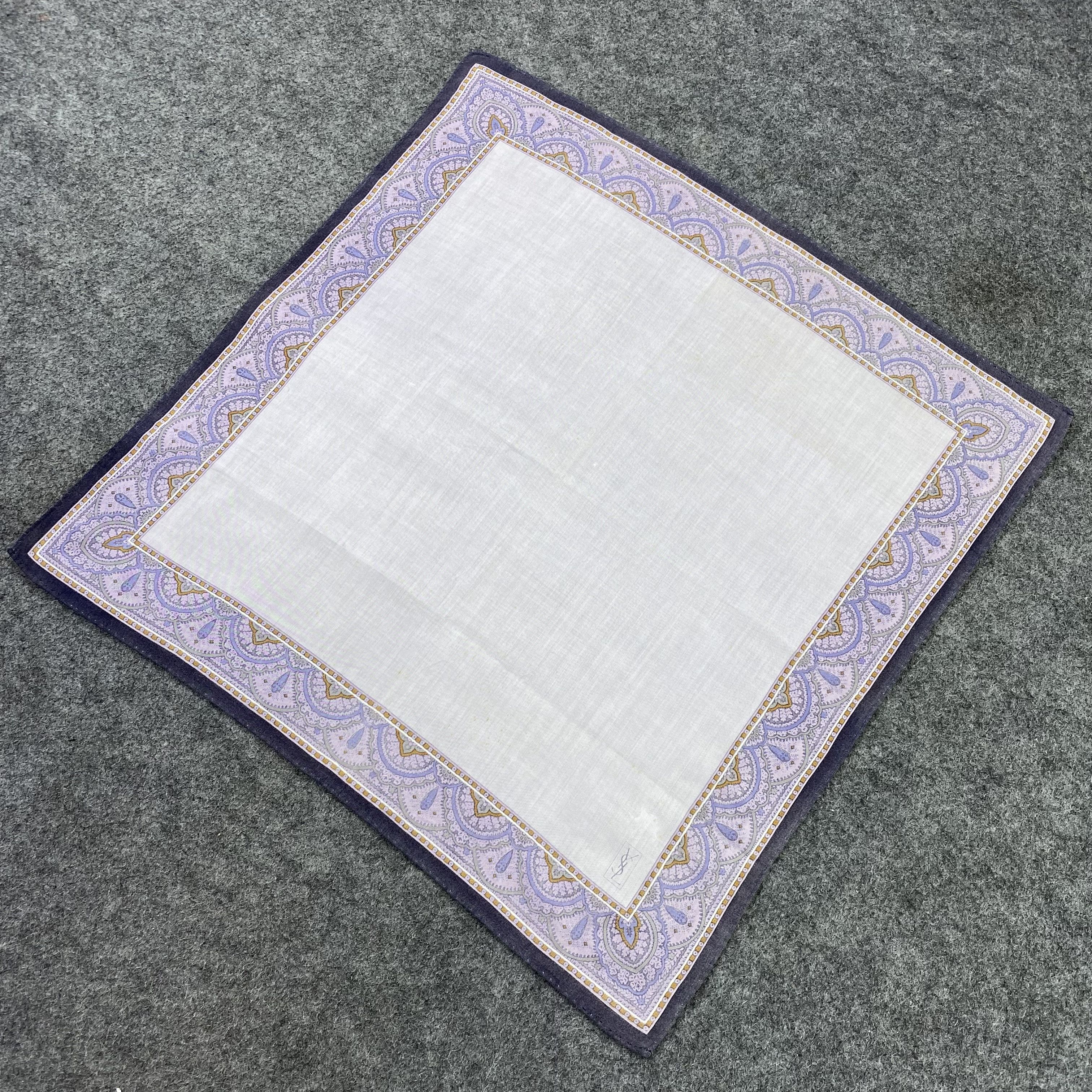 Designer Yves Saint Laurent Handkerchief / Bandana / Neckerchief-B778 Size ONE SIZE - 4 Thumbnail