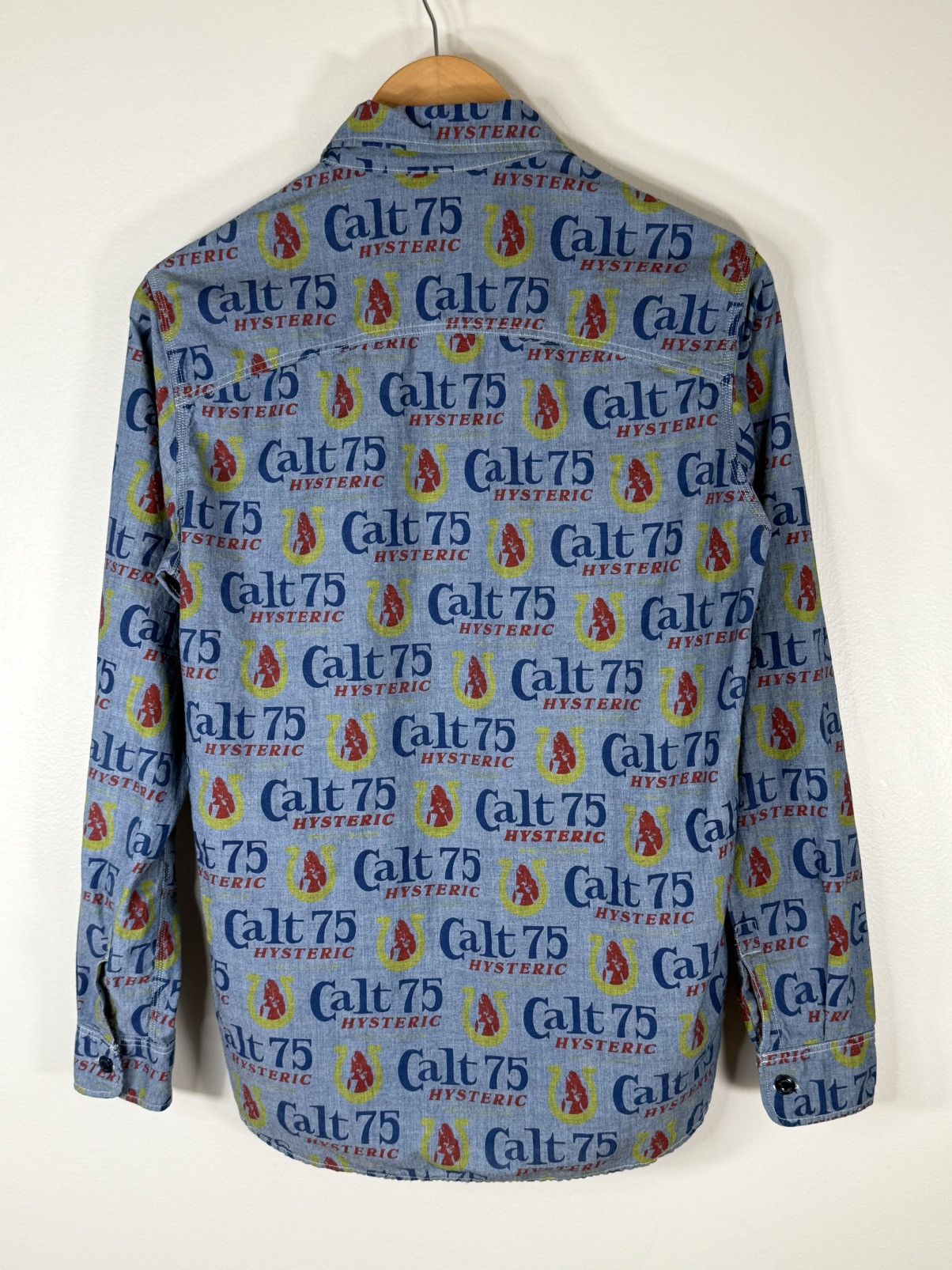 Hysteric Glamour × Vintage Vintage 90’s Hysteric Glamour CalT 75 All Over Print Shirt Size US M / EU 48-50 / 2 - 10 Thumbnail