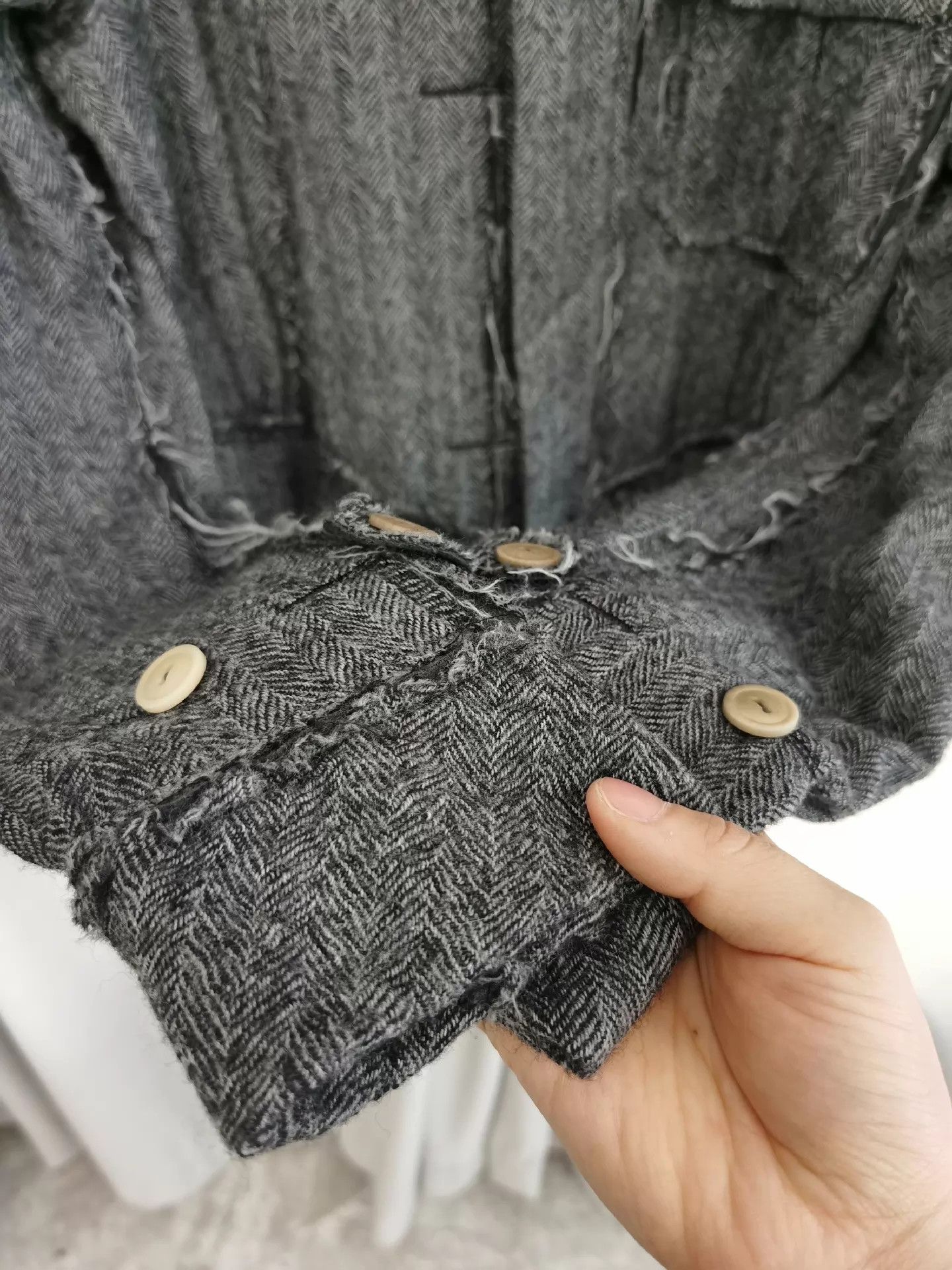 Takahiromiyashita The Soloist. the soloist Miyashita Deconstructed Raw Blazer Size S Size US S / EU 44-46 / 1 - 4 Thumbnail